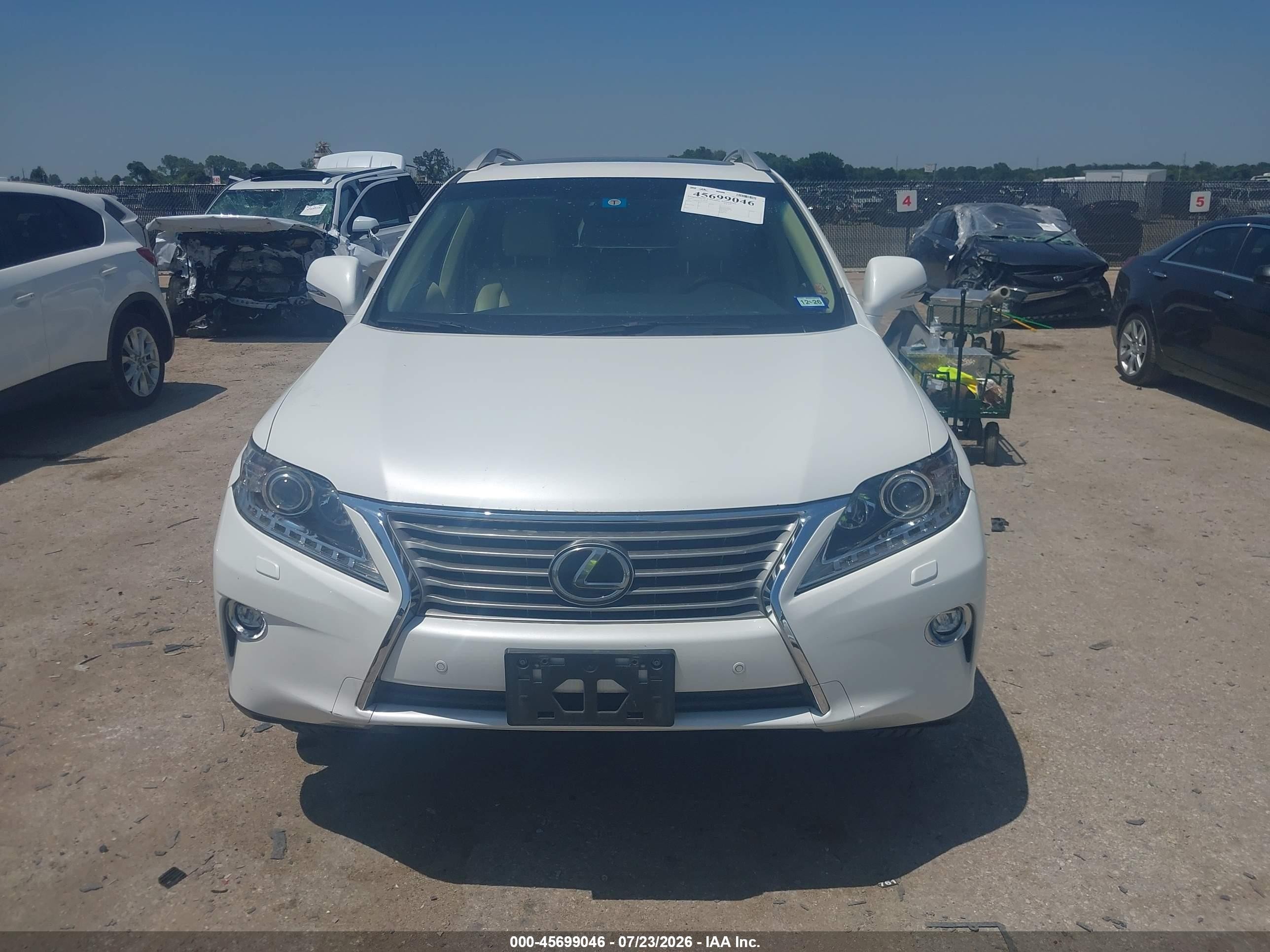 2015 Lexus Rx 350   White vin: JTJBK1BA7F2474181