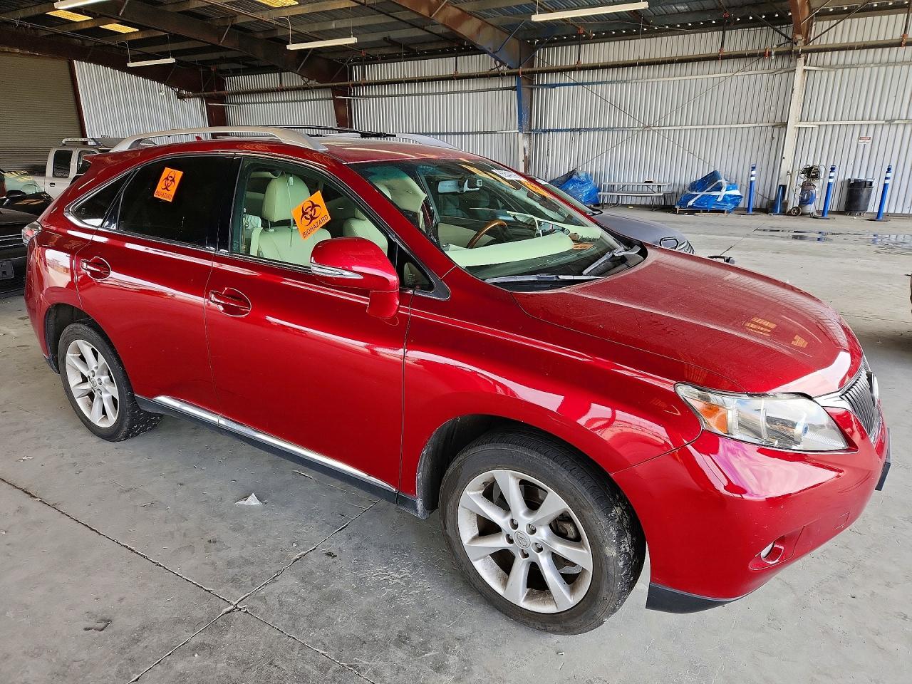 2010 Lexus Rx 350 Burgundy vin: JTJBK1BA8A2412040