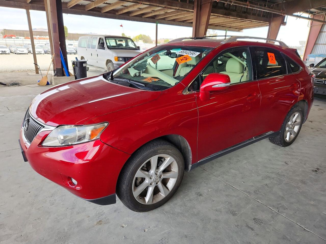 2010 Lexus Rx 350 Burgundy vin: JTJBK1BA8A2412040