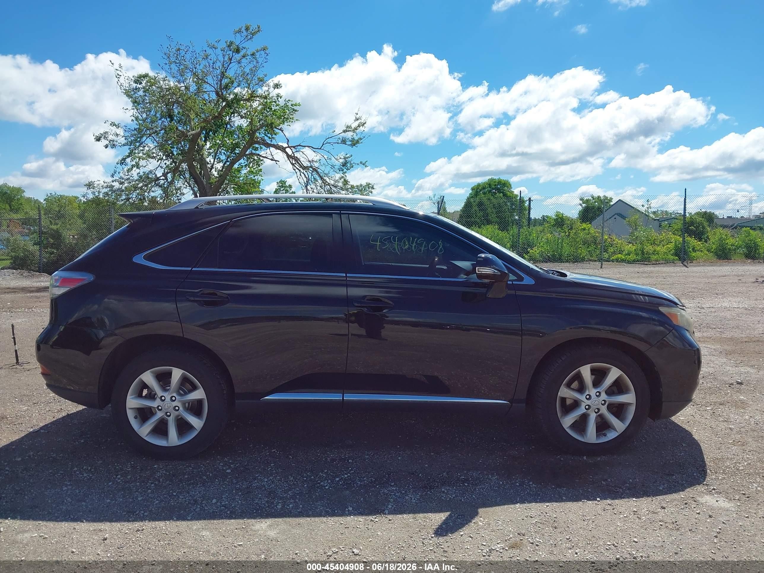 2011 Lexus Rx 350   Black vin: JTJBK1BA8B2010990