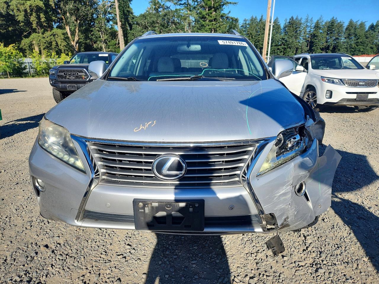 2013 Lexus Rx 350 Base Silver vin: JTJBK1BA8D2023628