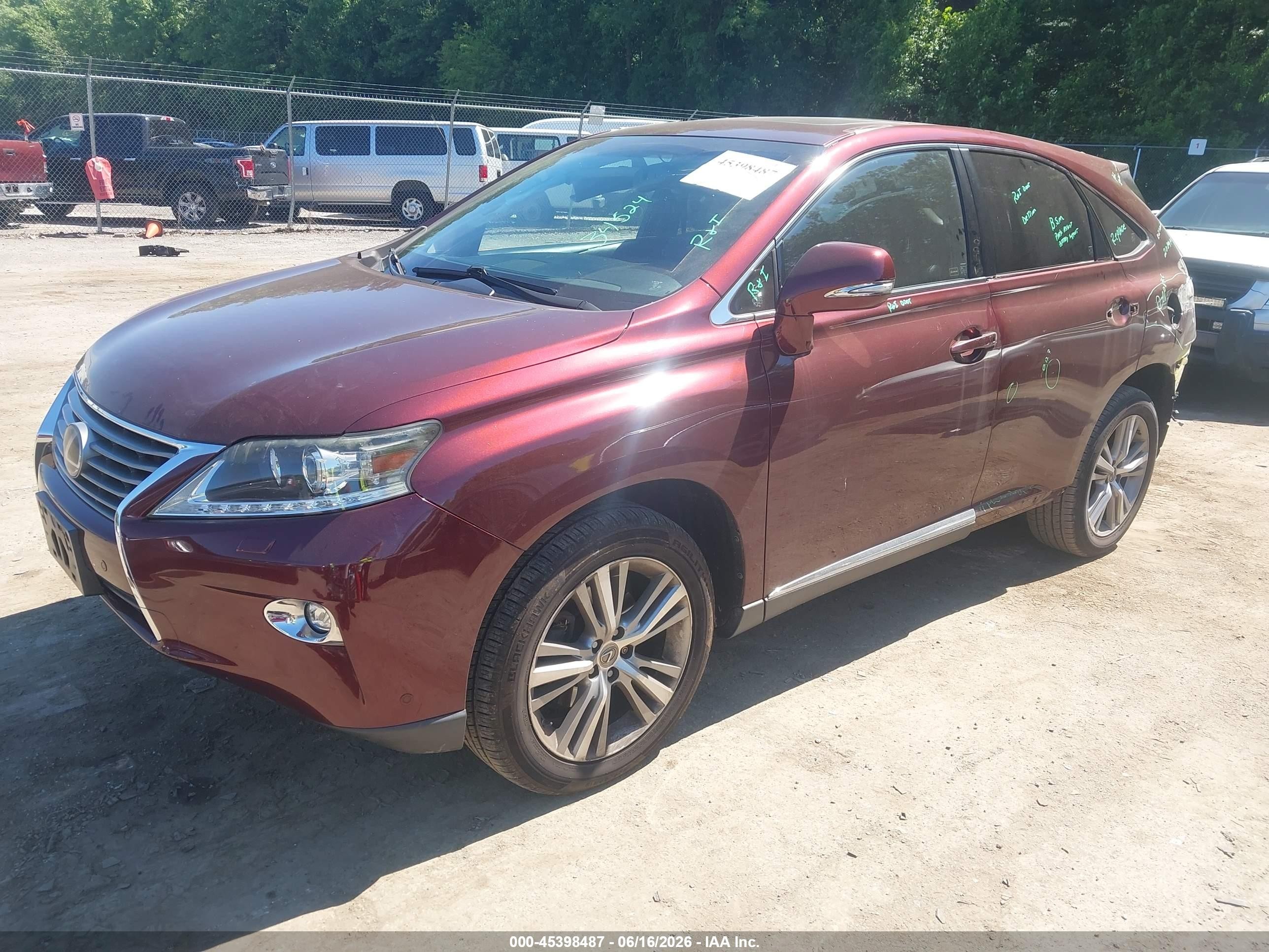 2015 Lexus Rx 350 Бордовый vin: JTJBK1BA8F2480877