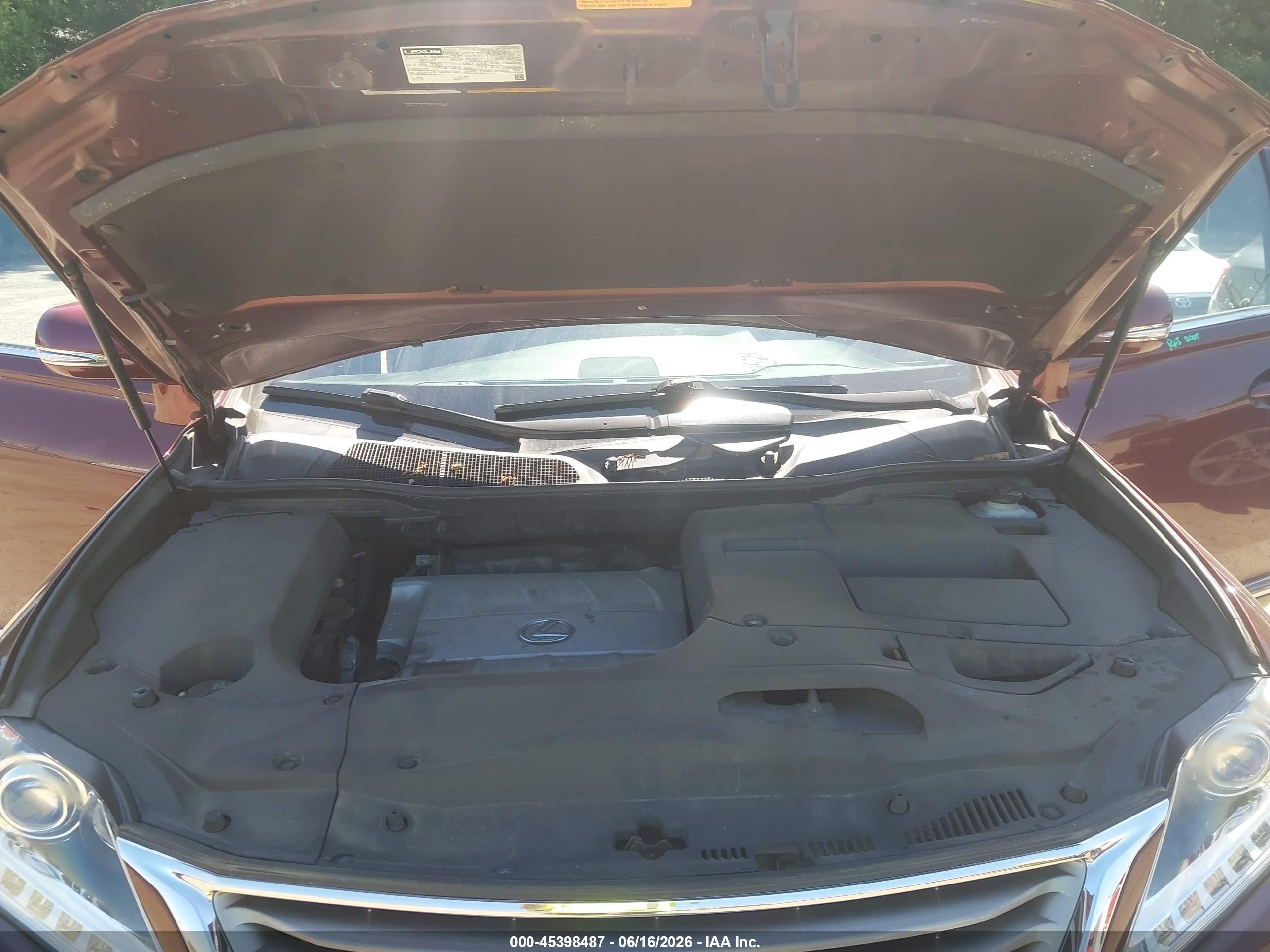 2015 Lexus Rx 350 Бордовый vin: JTJBK1BA8F2480877
