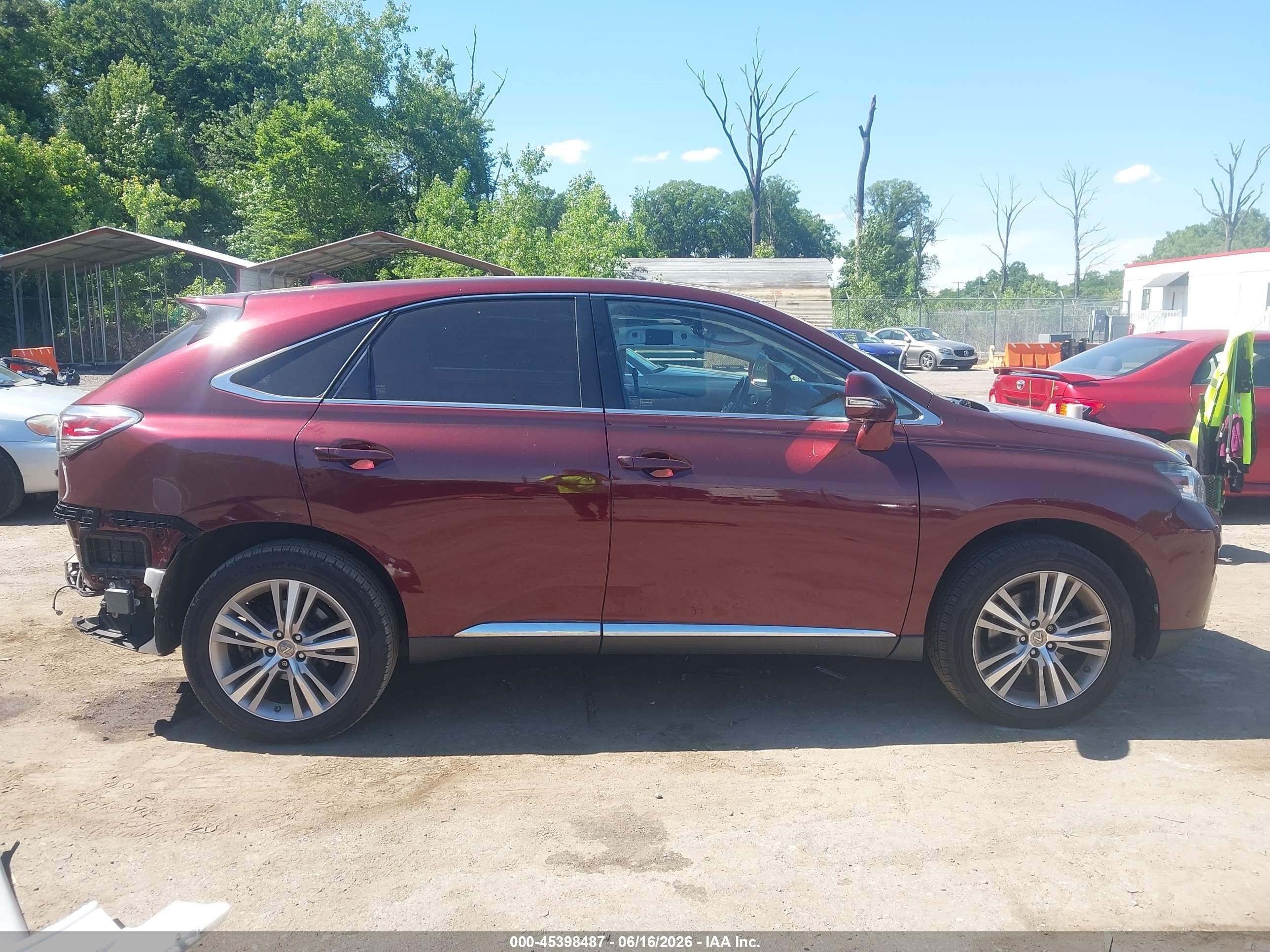 2015 Lexus Rx 350 Бордовый vin: JTJBK1BA8F2480877