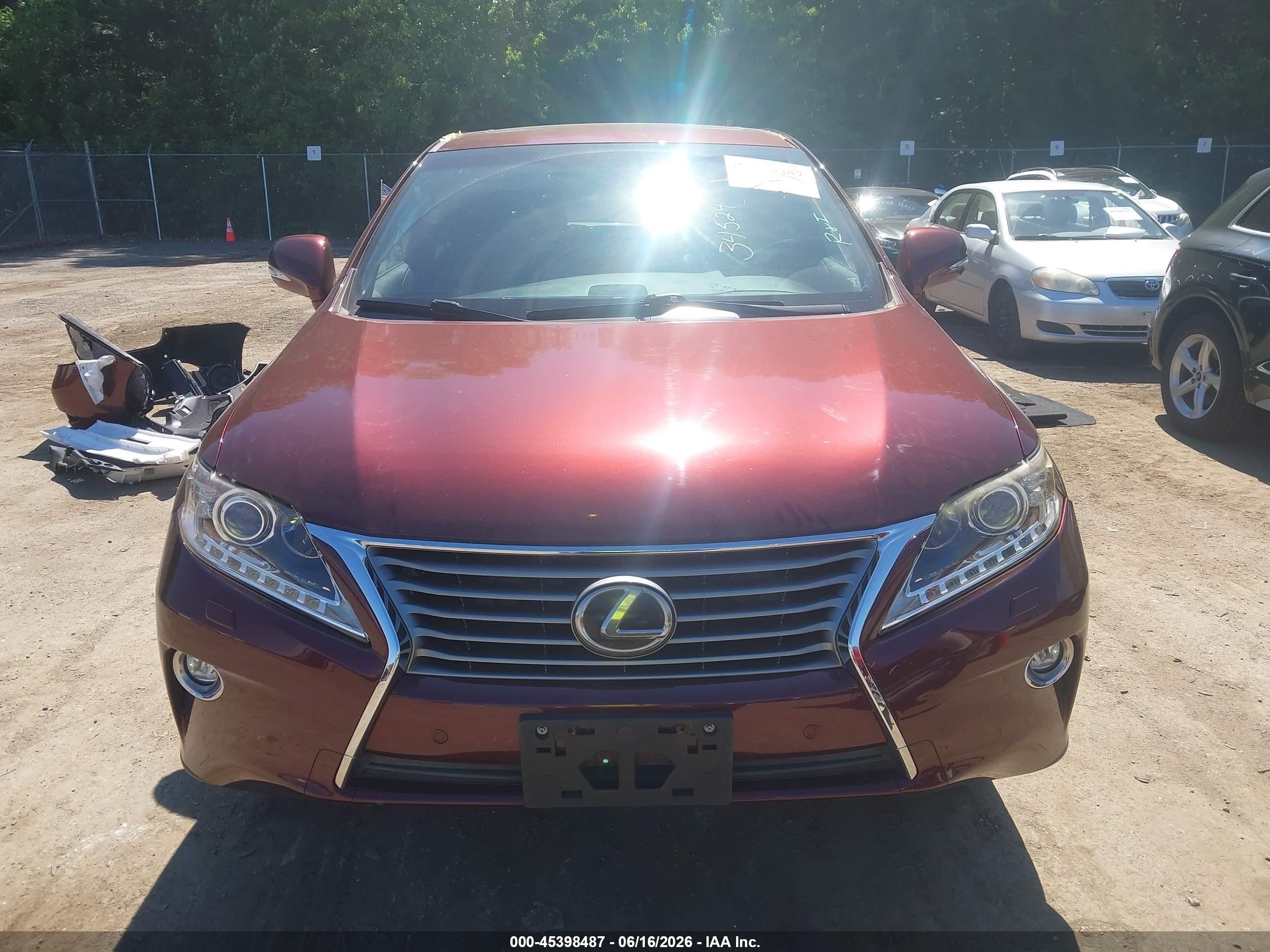 2015 Lexus Rx 350 Бордовый vin: JTJBK1BA8F2480877