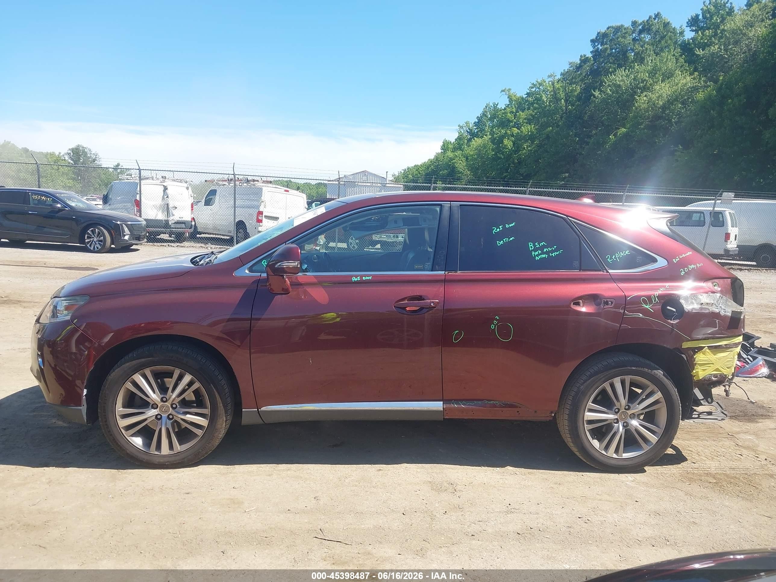 2015 Lexus Rx 350 Бордовый vin: JTJBK1BA8F2480877
