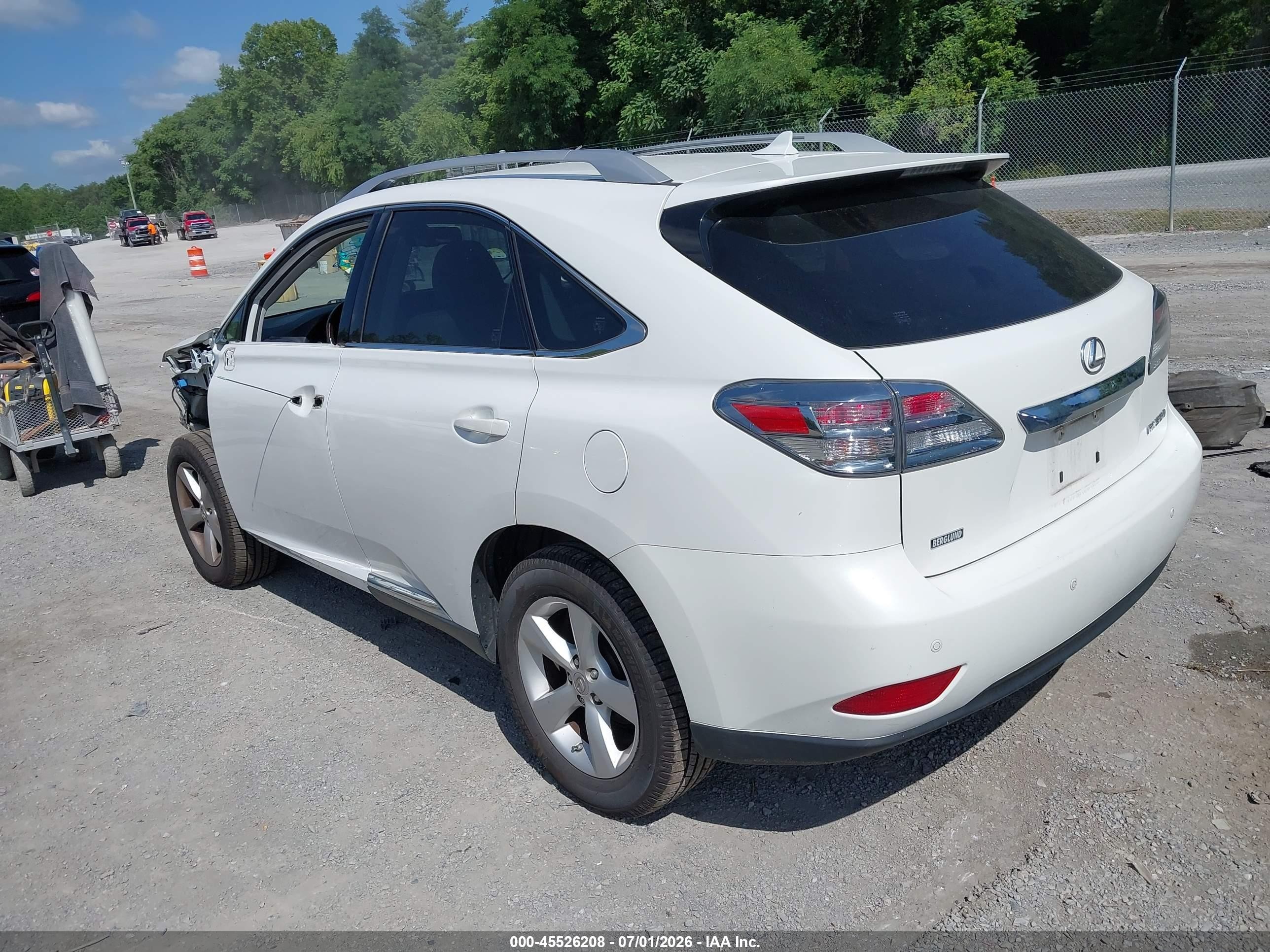 2012 Lexus Rx 350   White vin: JTJBK1BA9C2449567