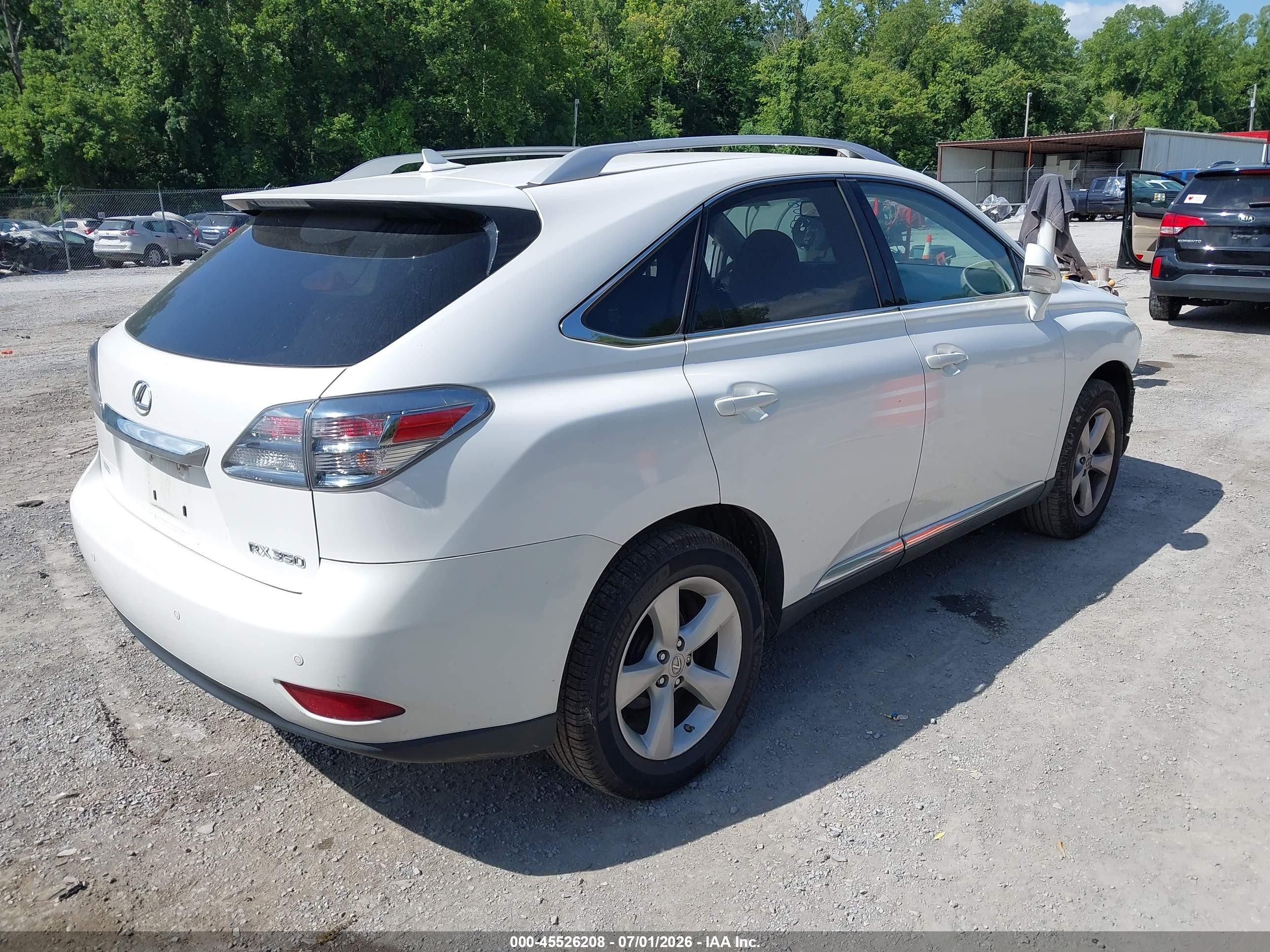 2012 Lexus Rx 350   White vin: JTJBK1BA9C2449567