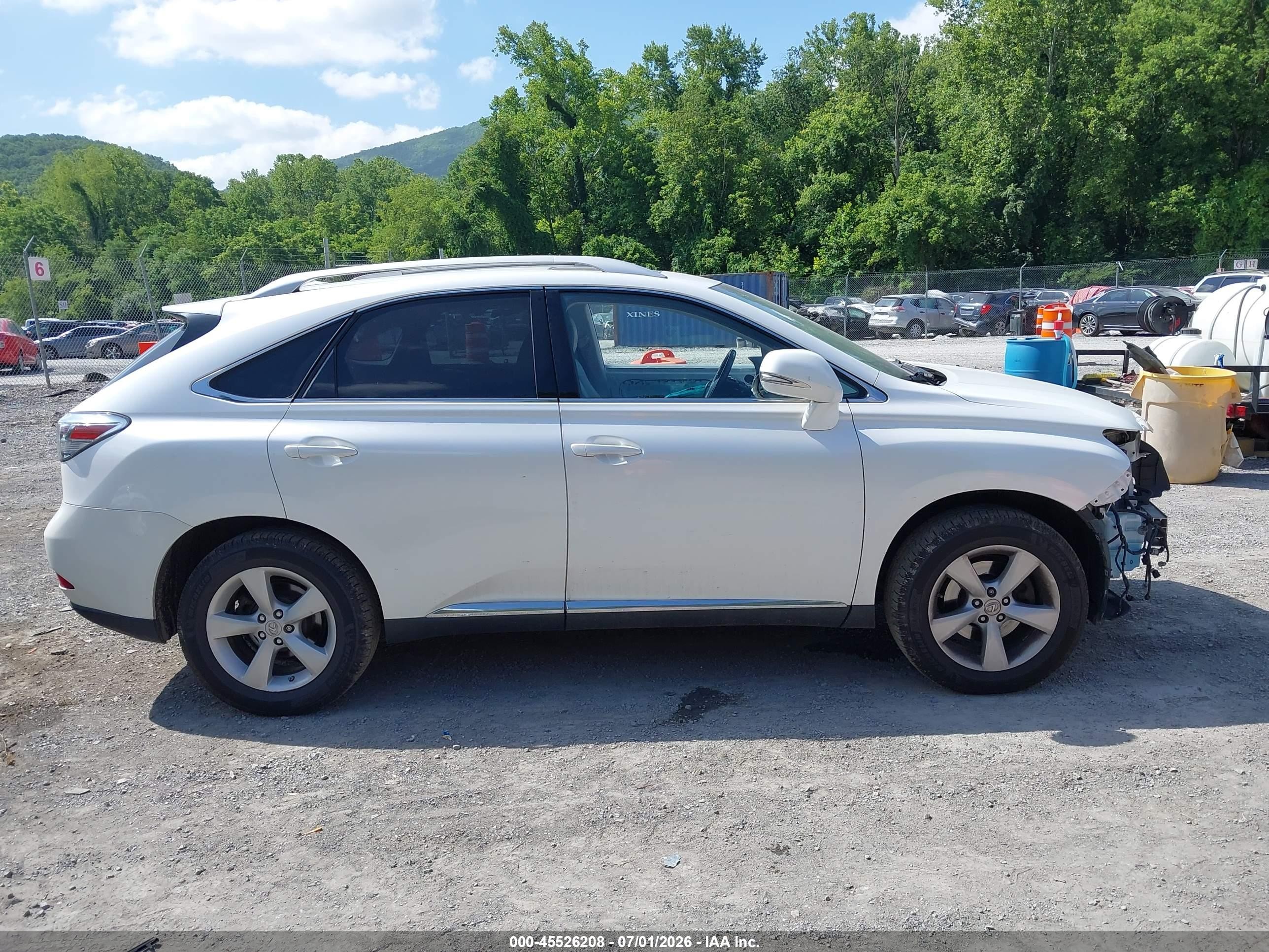 2012 Lexus Rx 350   White vin: JTJBK1BA9C2449567