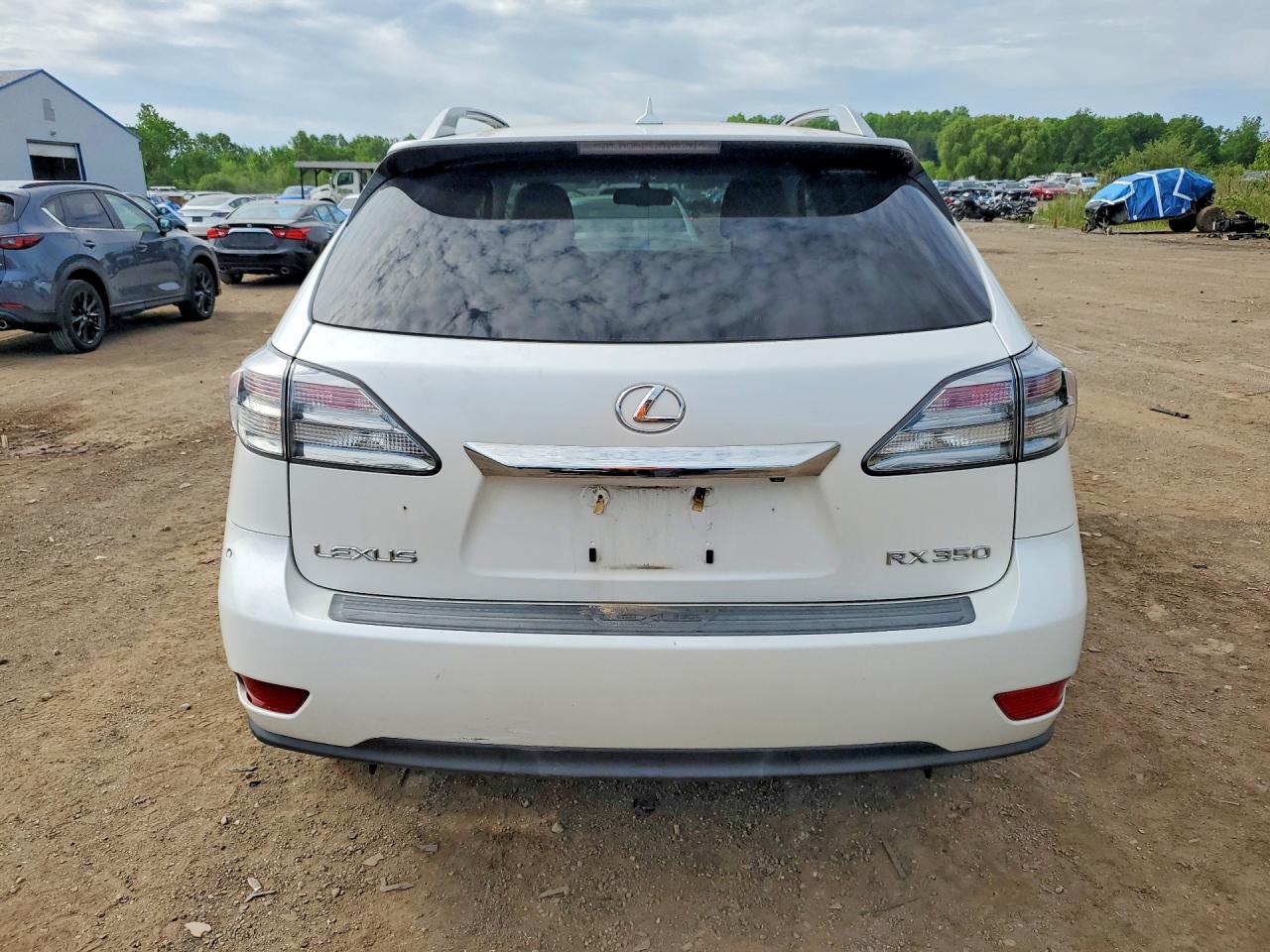 2010 Lexus Rx 350 White vin: JTJBK1BAXA2001450