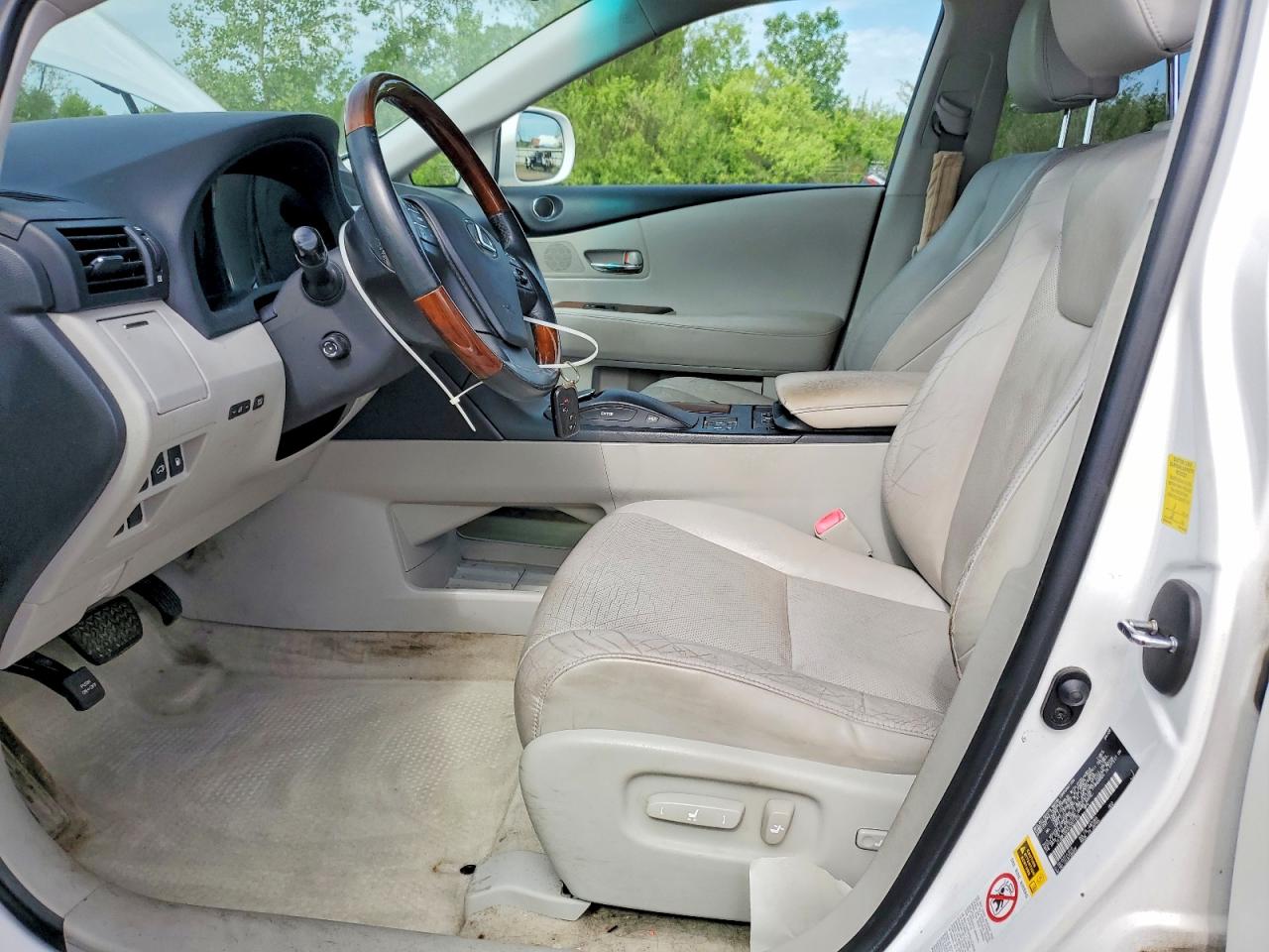 2010 Lexus Rx 350 White vin: JTJBK1BAXA2001450