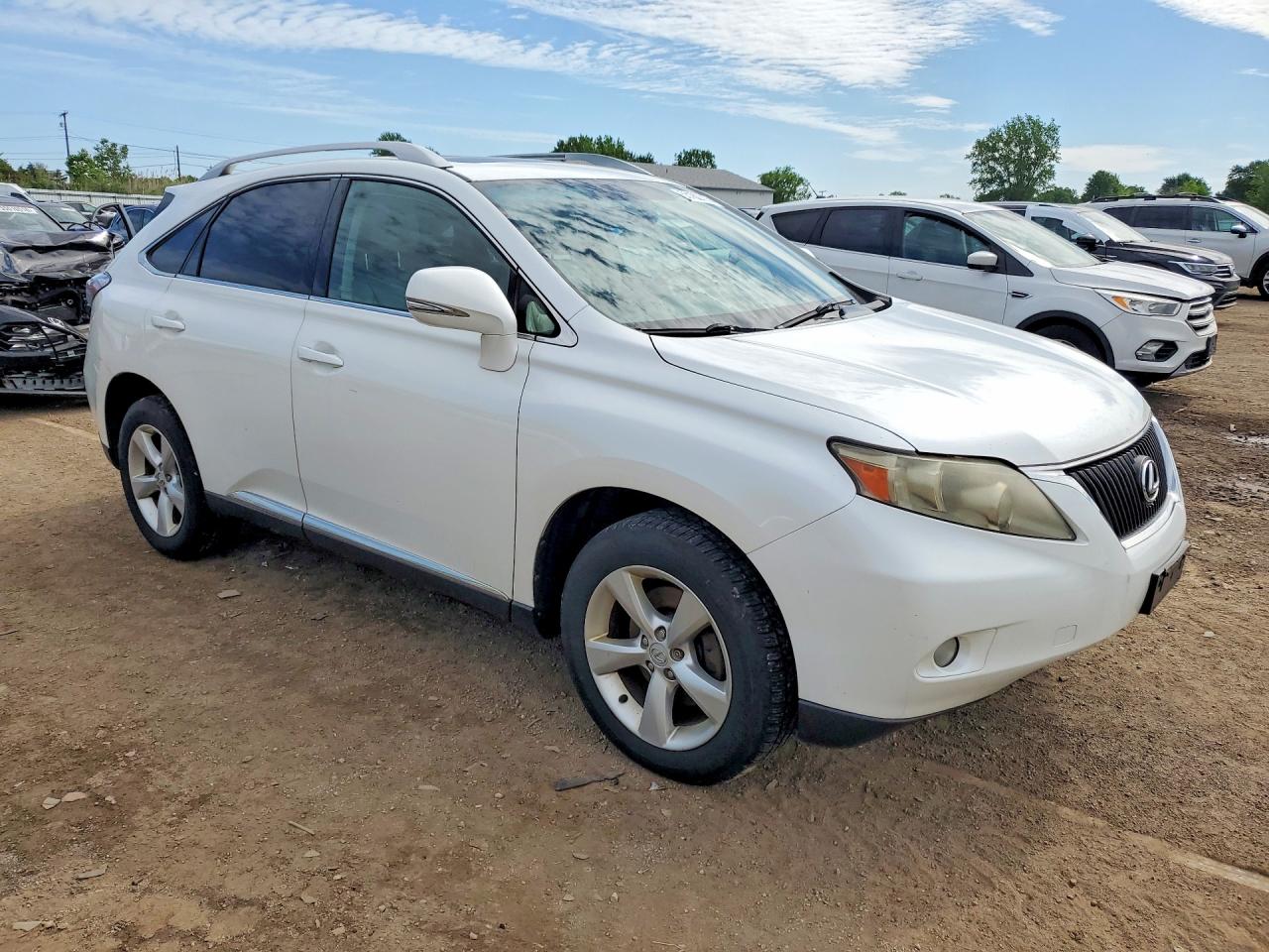 2010 Lexus Rx 350 White vin: JTJBK1BAXA2001450