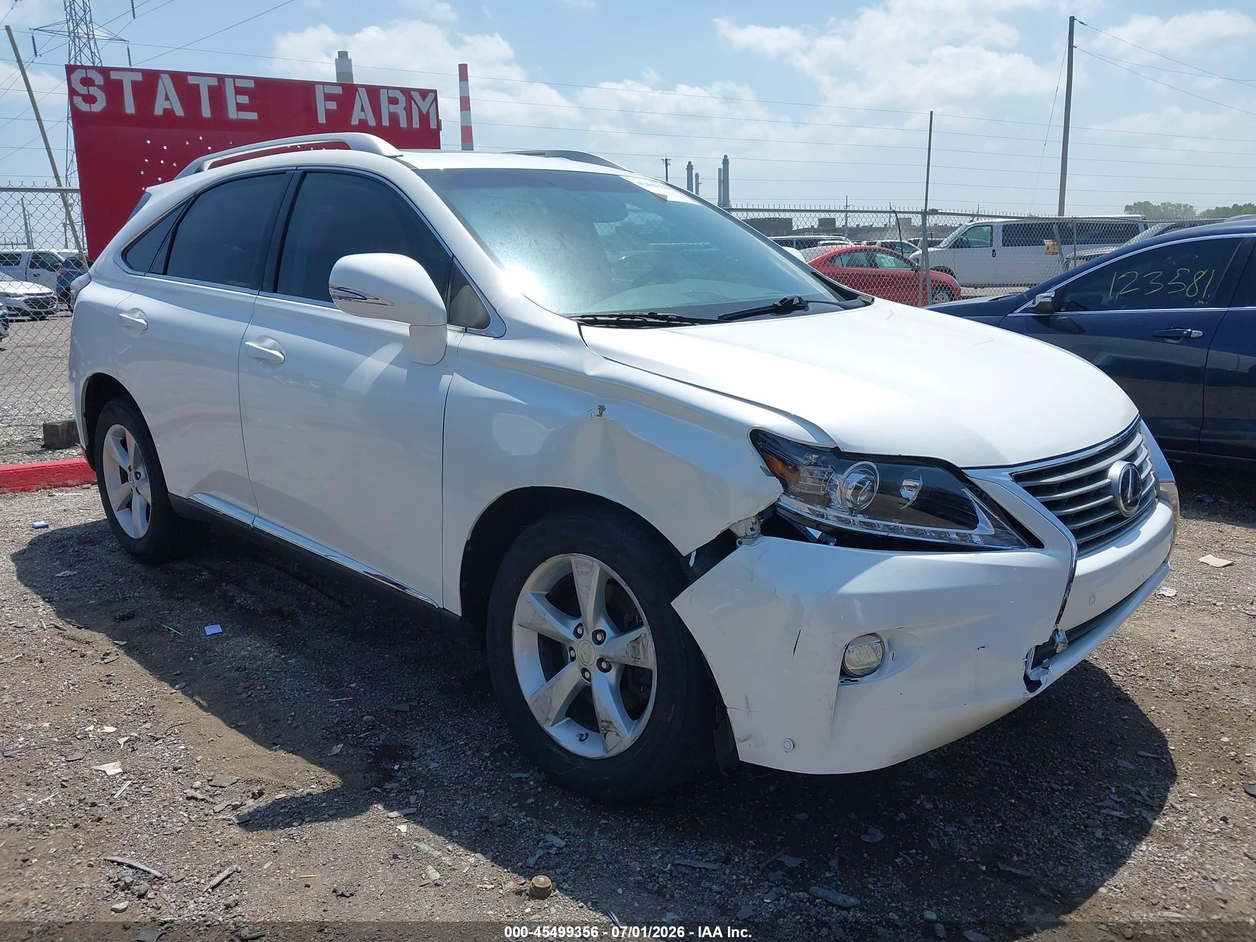2013 Lexus Rx 350   White vin: JTJBK1BAXD2453757