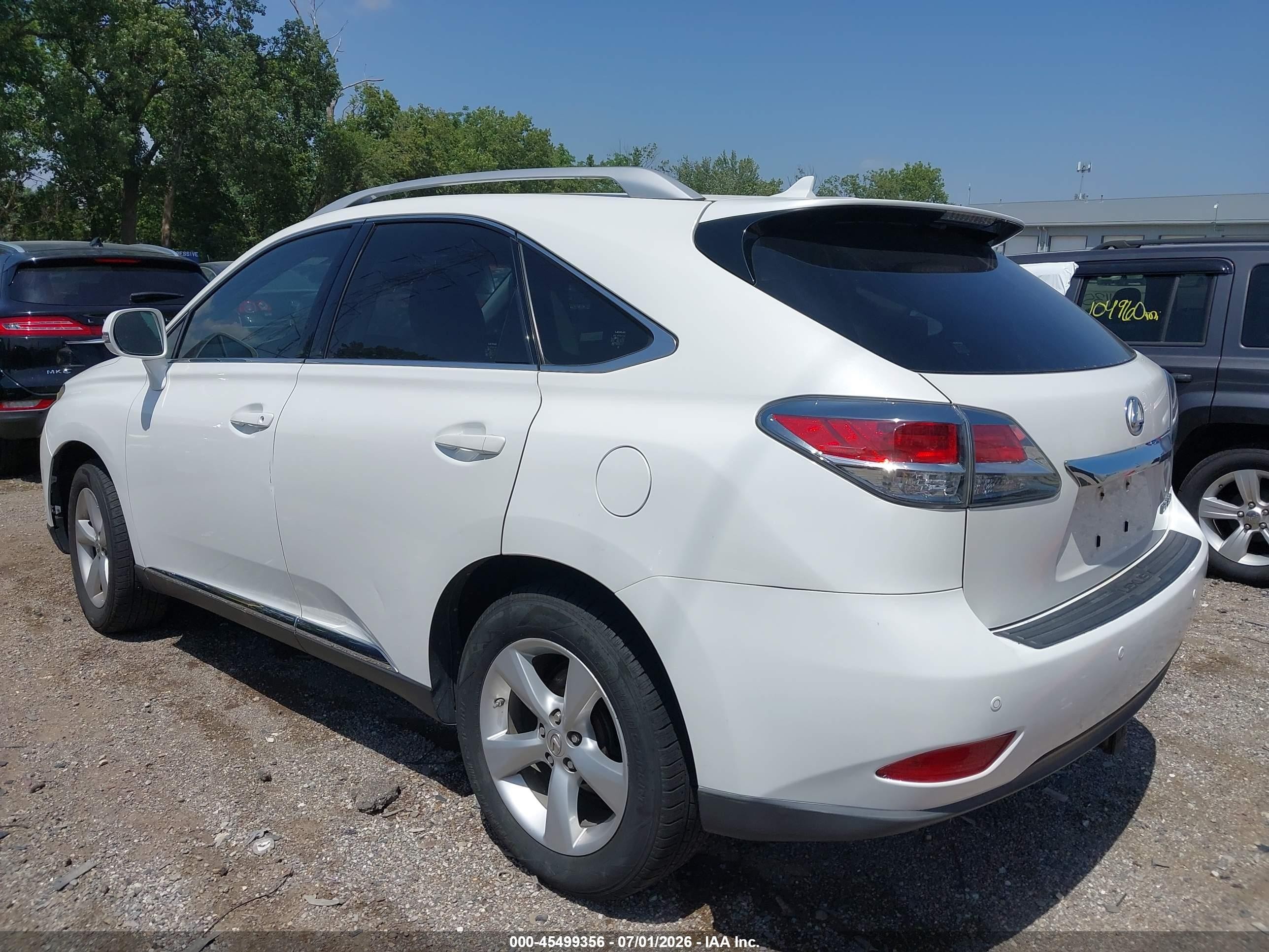 2013 Lexus Rx 350   White vin: JTJBK1BAXD2453757