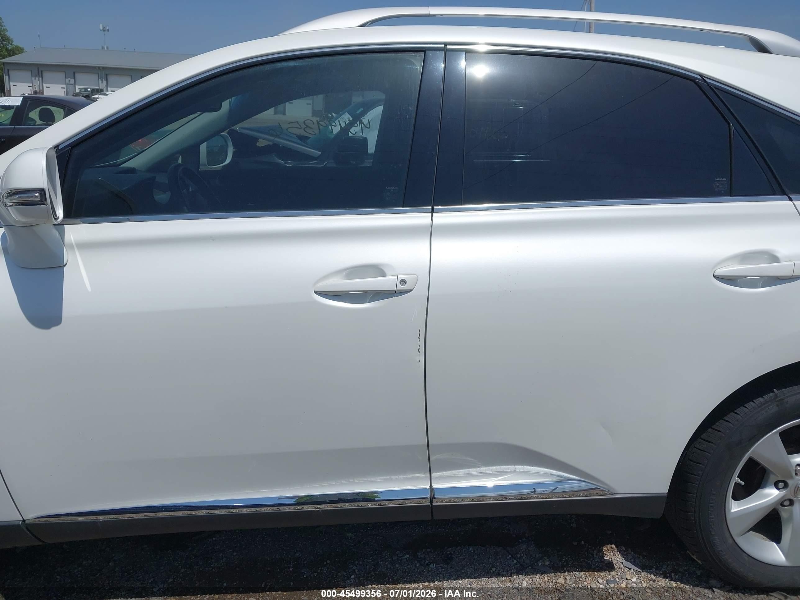 2013 Lexus Rx 350   White vin: JTJBK1BAXD2453757