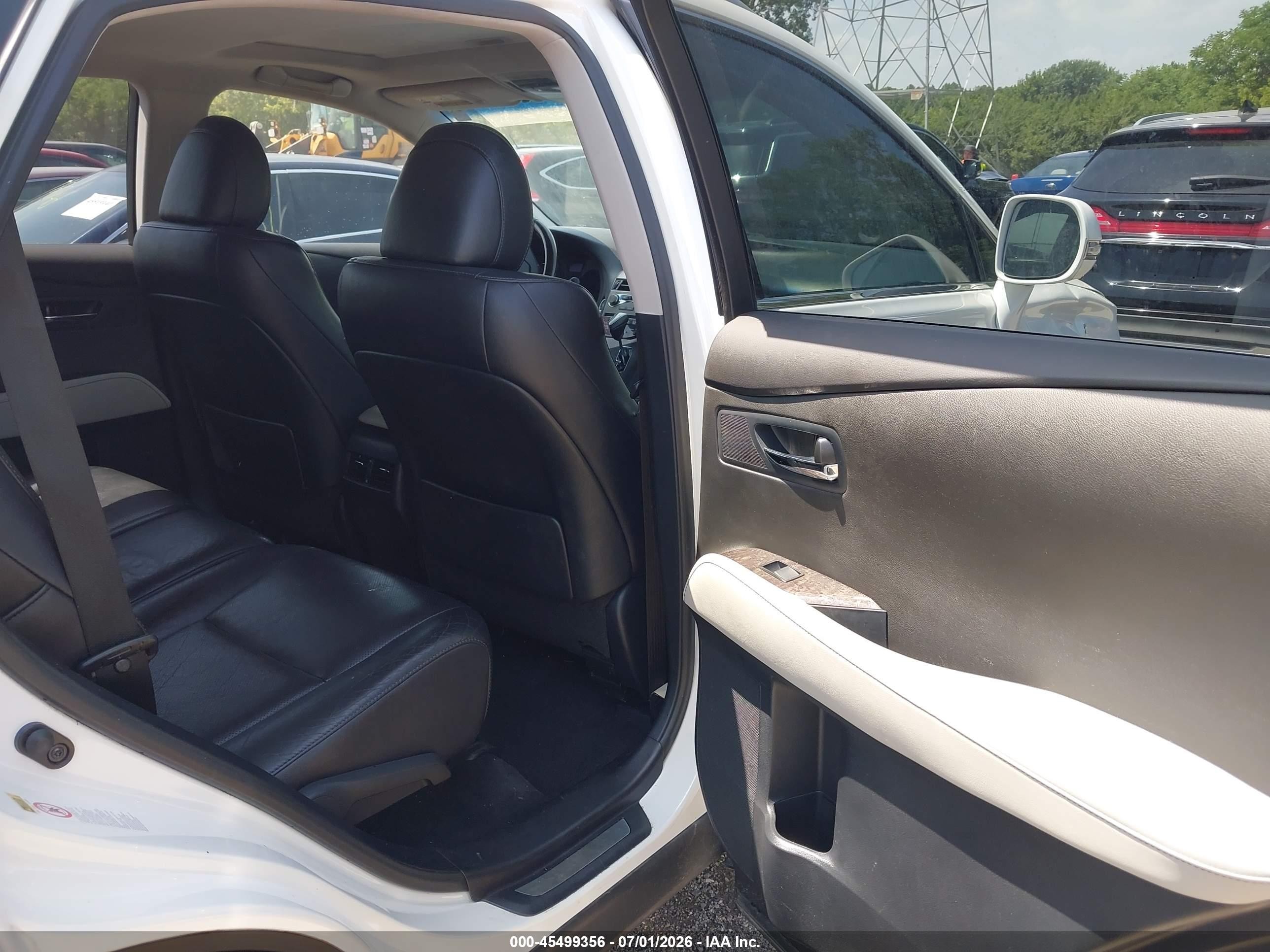 2013 Lexus Rx 350   White vin: JTJBK1BAXD2453757