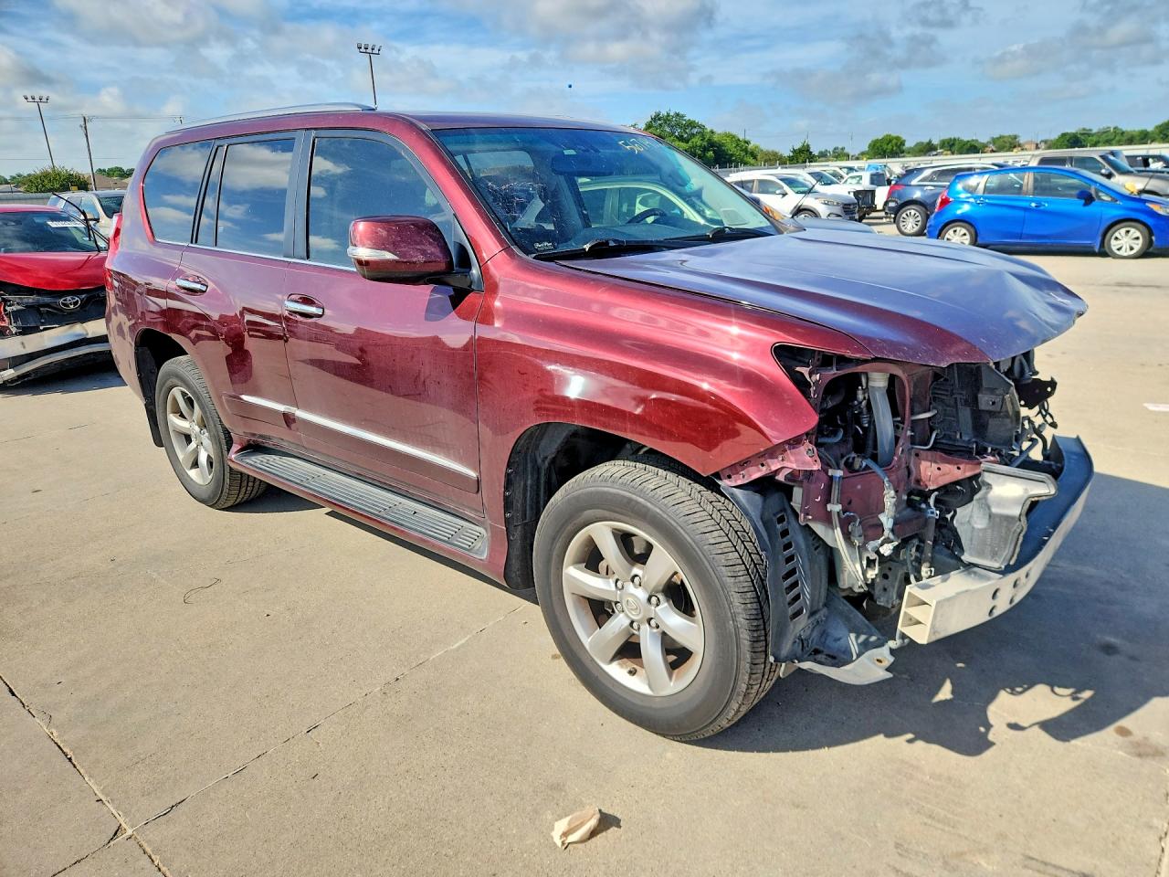 2013 Lexus Gx 460 Burgundy vin: JTJBM7FX0D5054446