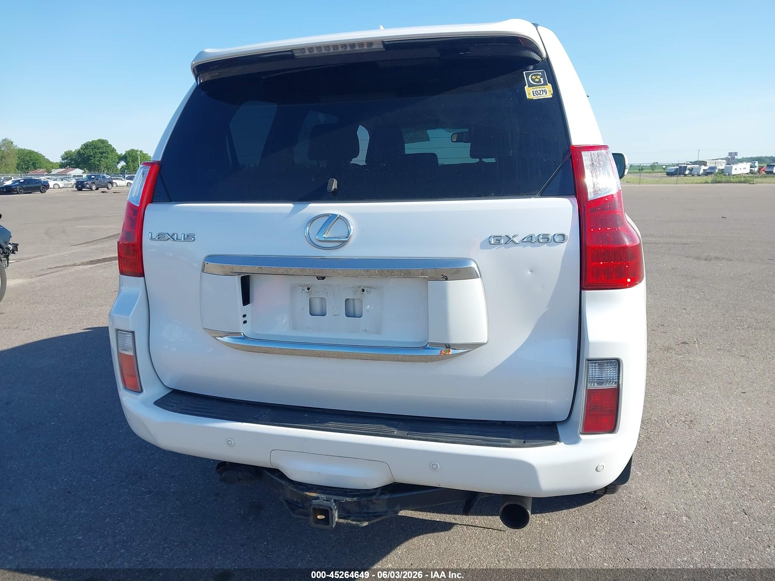2010 Lexus Gx 460   Белый vin: JTJBM7FX1A5016509