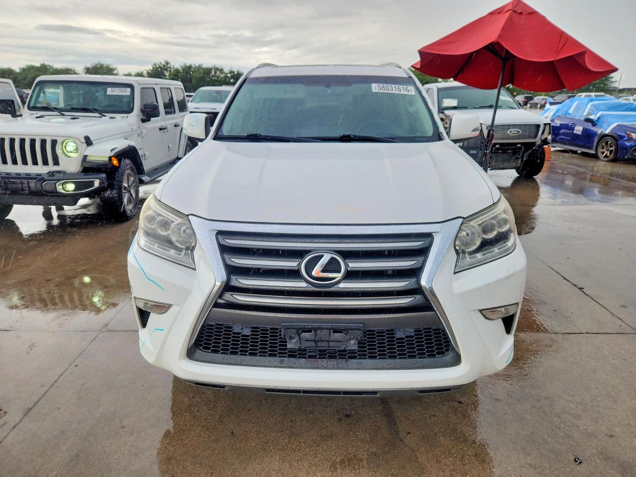 2014 Lexus Gx 460 White vin: JTJBM7FX1E5066204