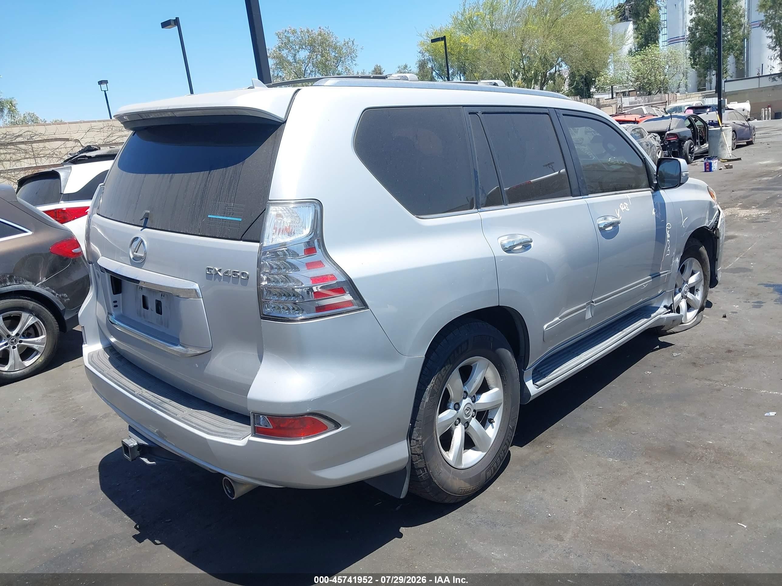 2014 Lexus Gx 460   Silver vin: JTJBM7FX1E5074013