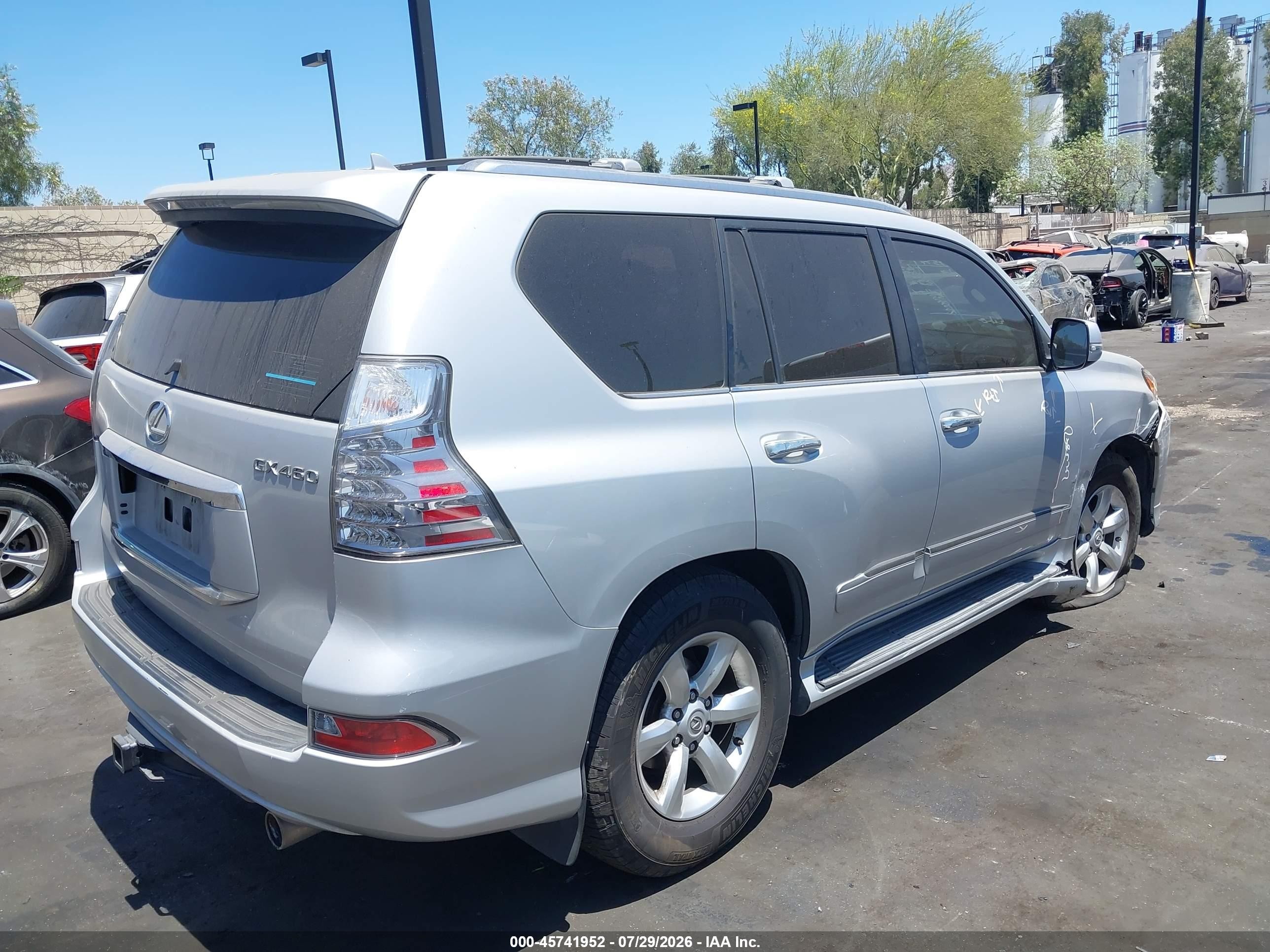 2014 Lexus Gx 460   Silver vin: JTJBM7FX1E5074013