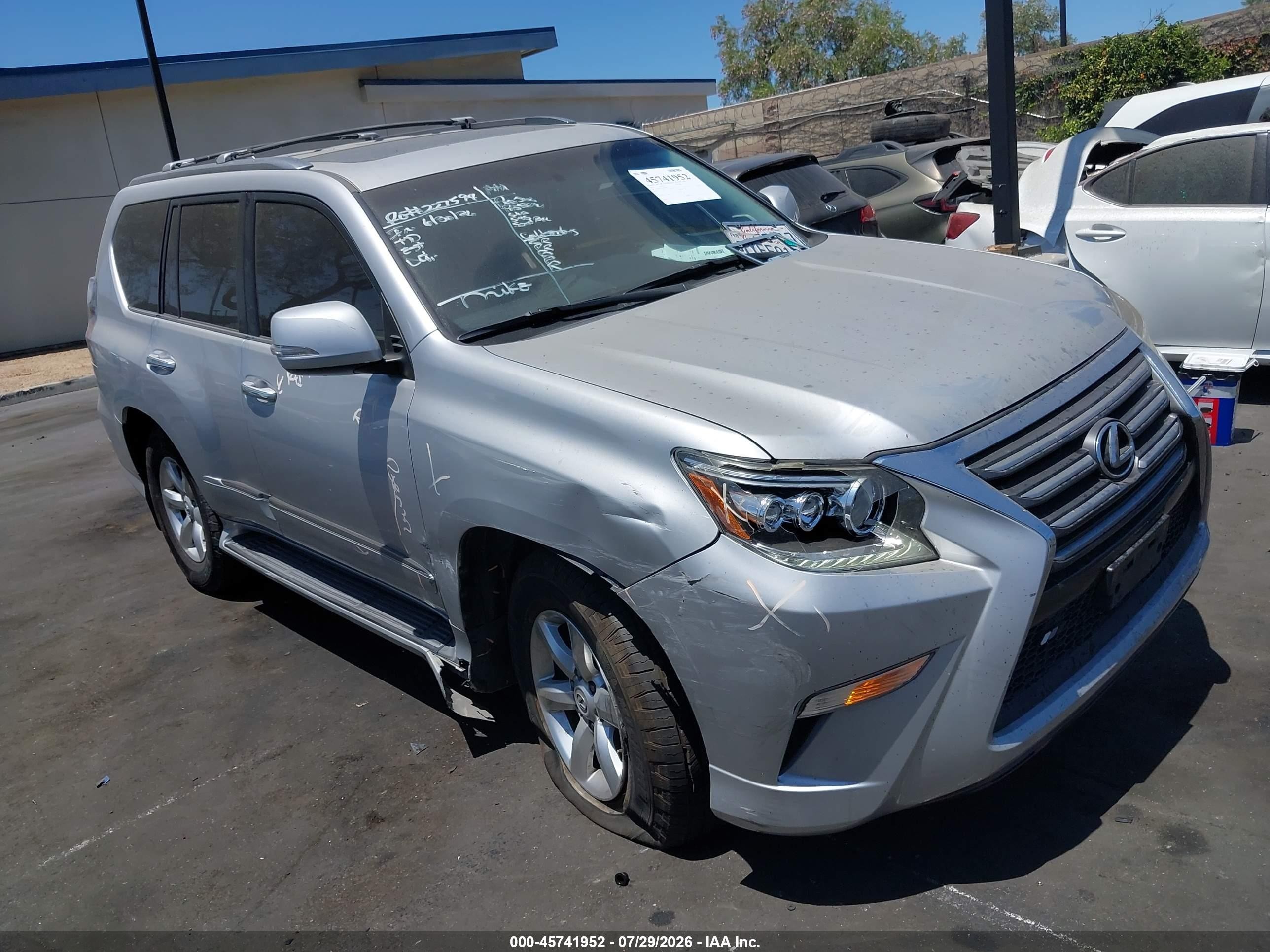 2014 Lexus Gx 460   Silver vin: JTJBM7FX1E5074013