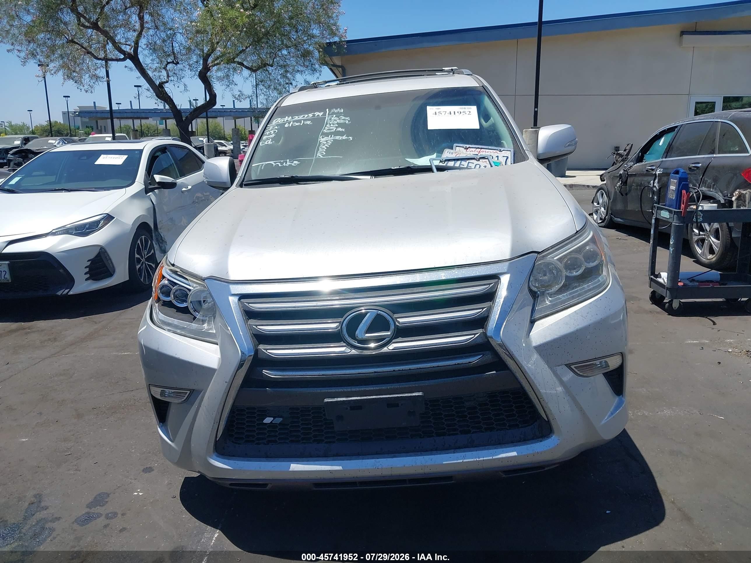 2014 Lexus Gx 460   Silver vin: JTJBM7FX1E5074013