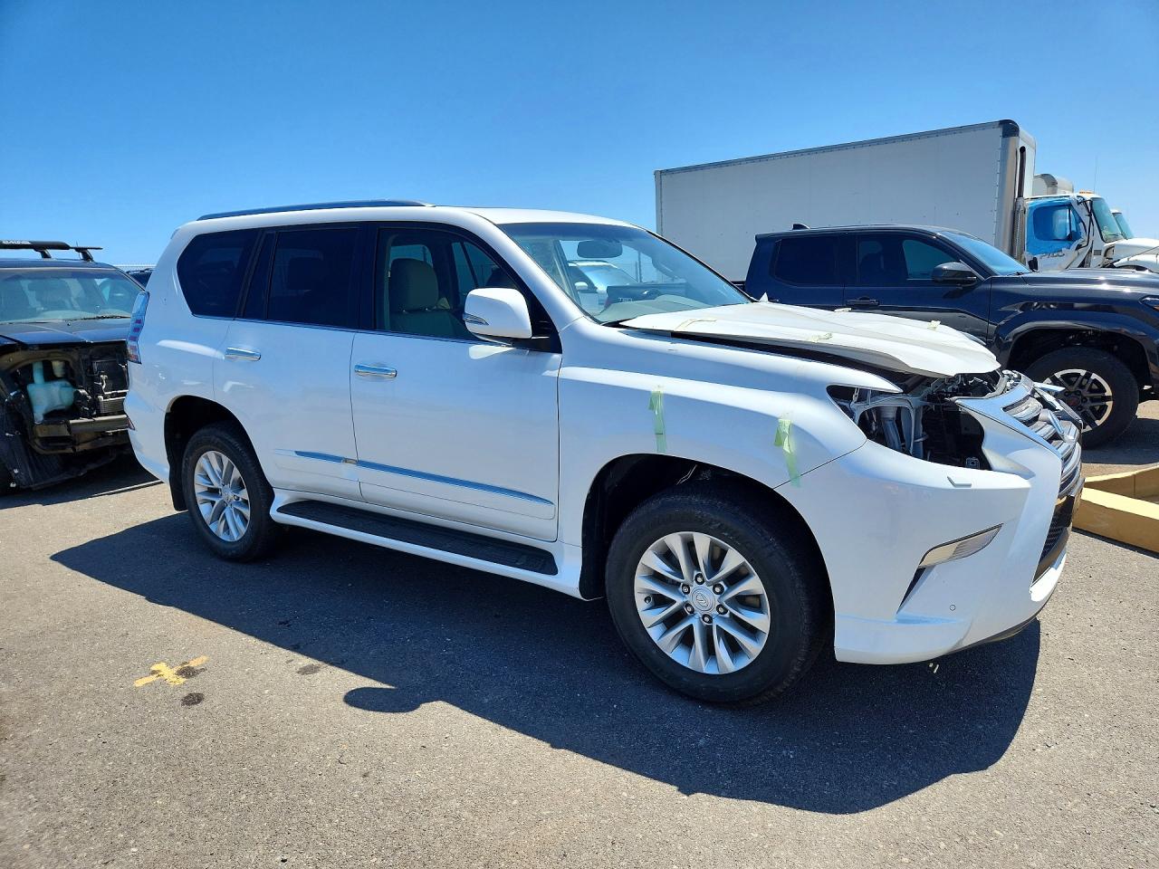 2015 Lexus Gx 460 White vin: JTJBM7FX1F5102717