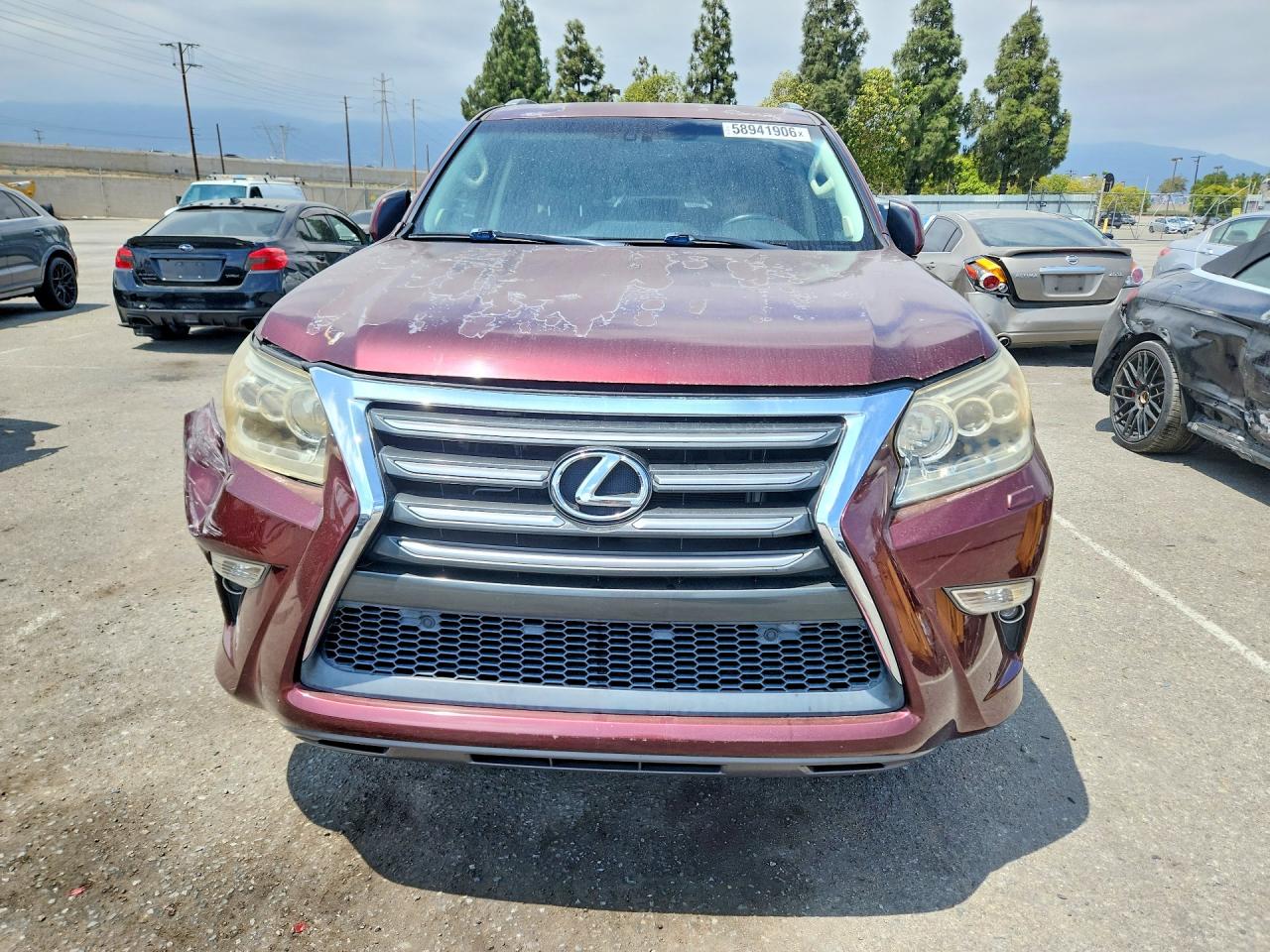 2015 Lexus Gx 460 Burgundy vin: JTJBM7FX1F5110641