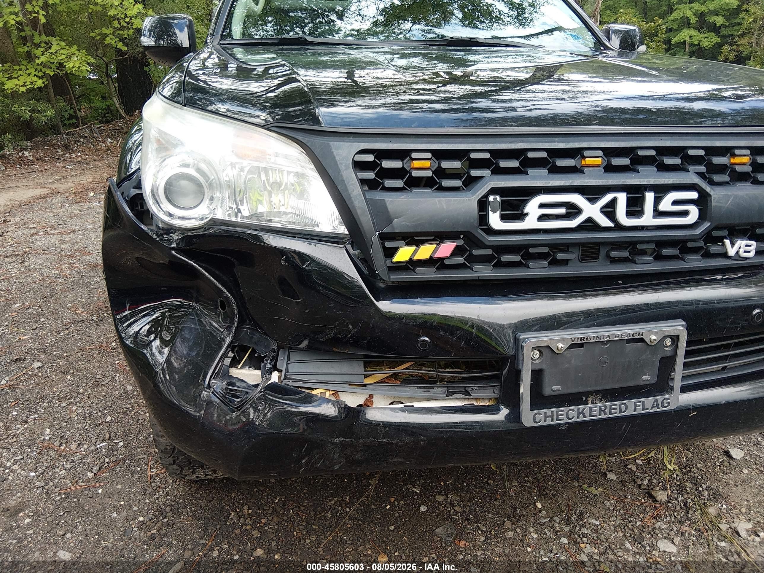 2012 Lexus Gx 460   Black vin: JTJBM7FX2C5045407