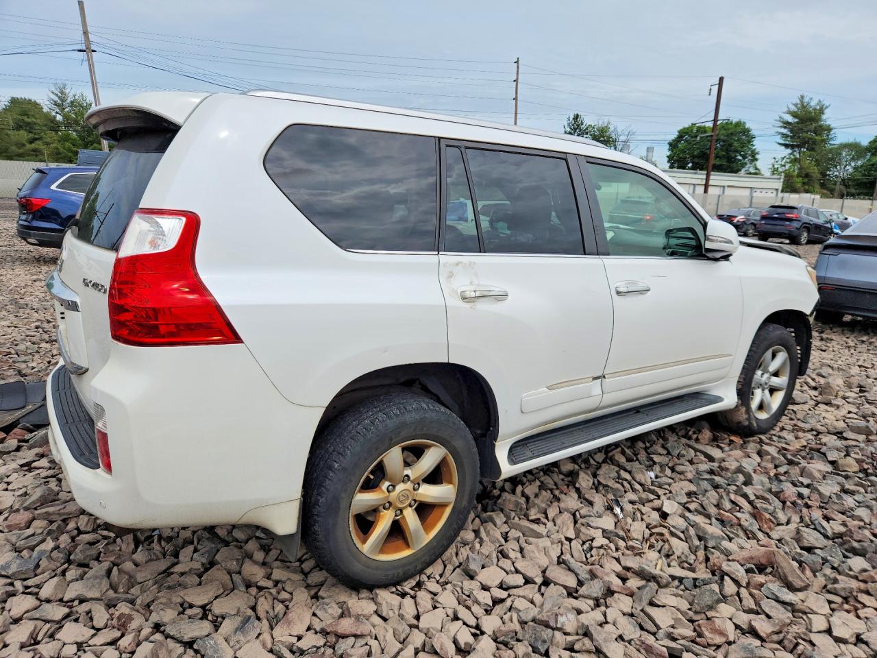 2013 Lexus Gx 460 White vin: JTJBM7FX2D5059213