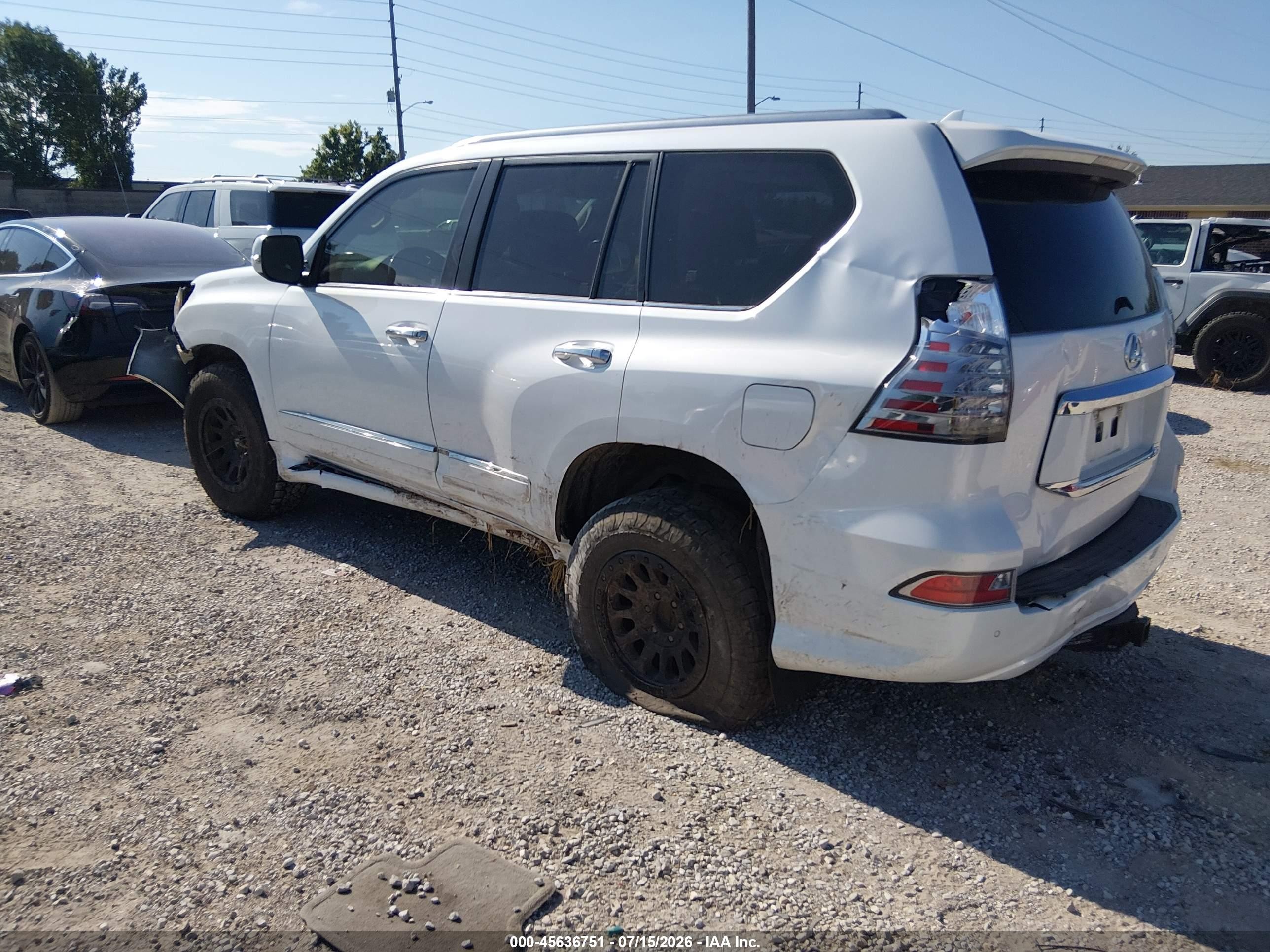 2014 Lexus Gx 460   White vin: JTJBM7FX2E5075672