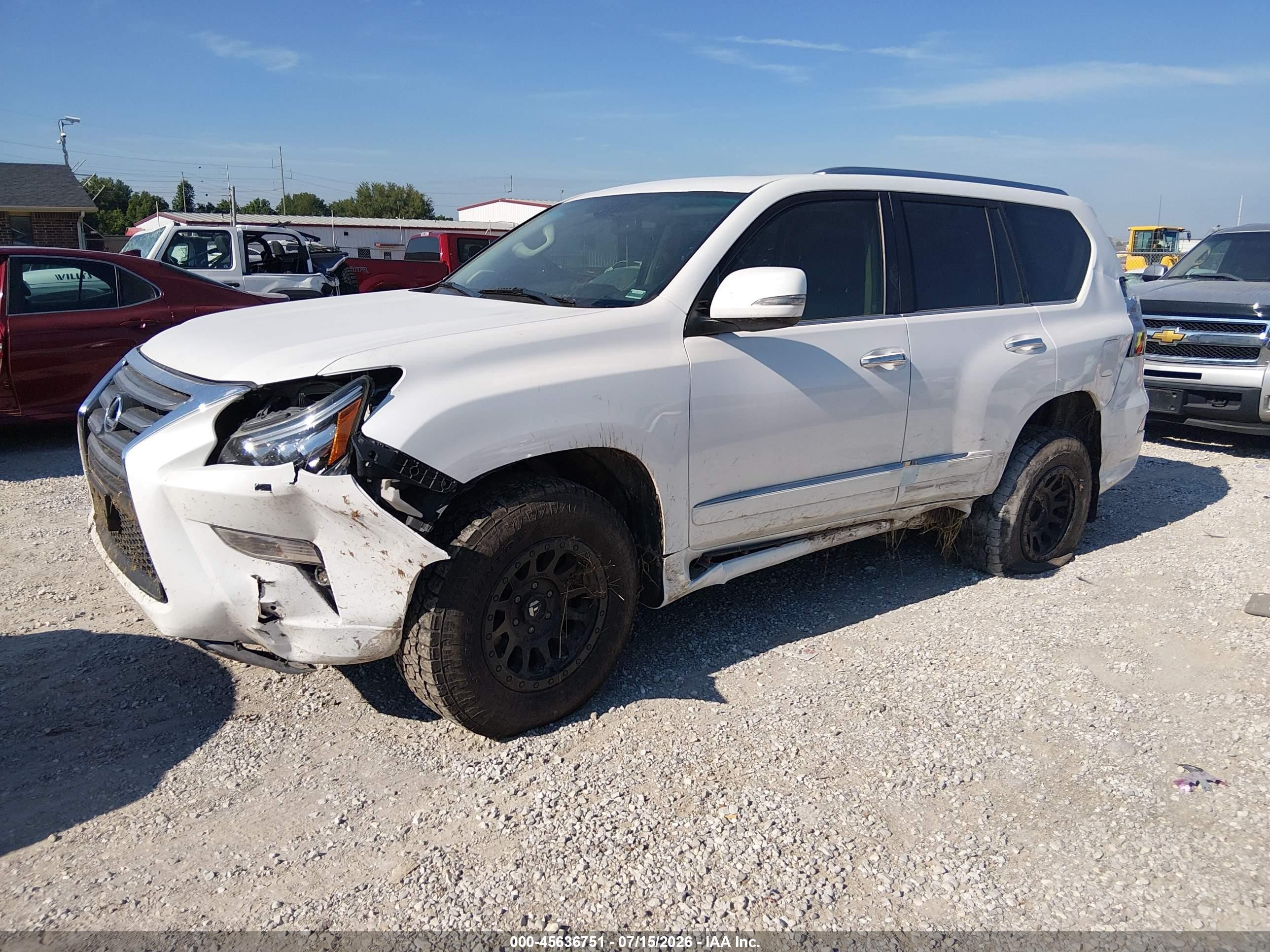 2014 Lexus Gx 460   White vin: JTJBM7FX2E5075672