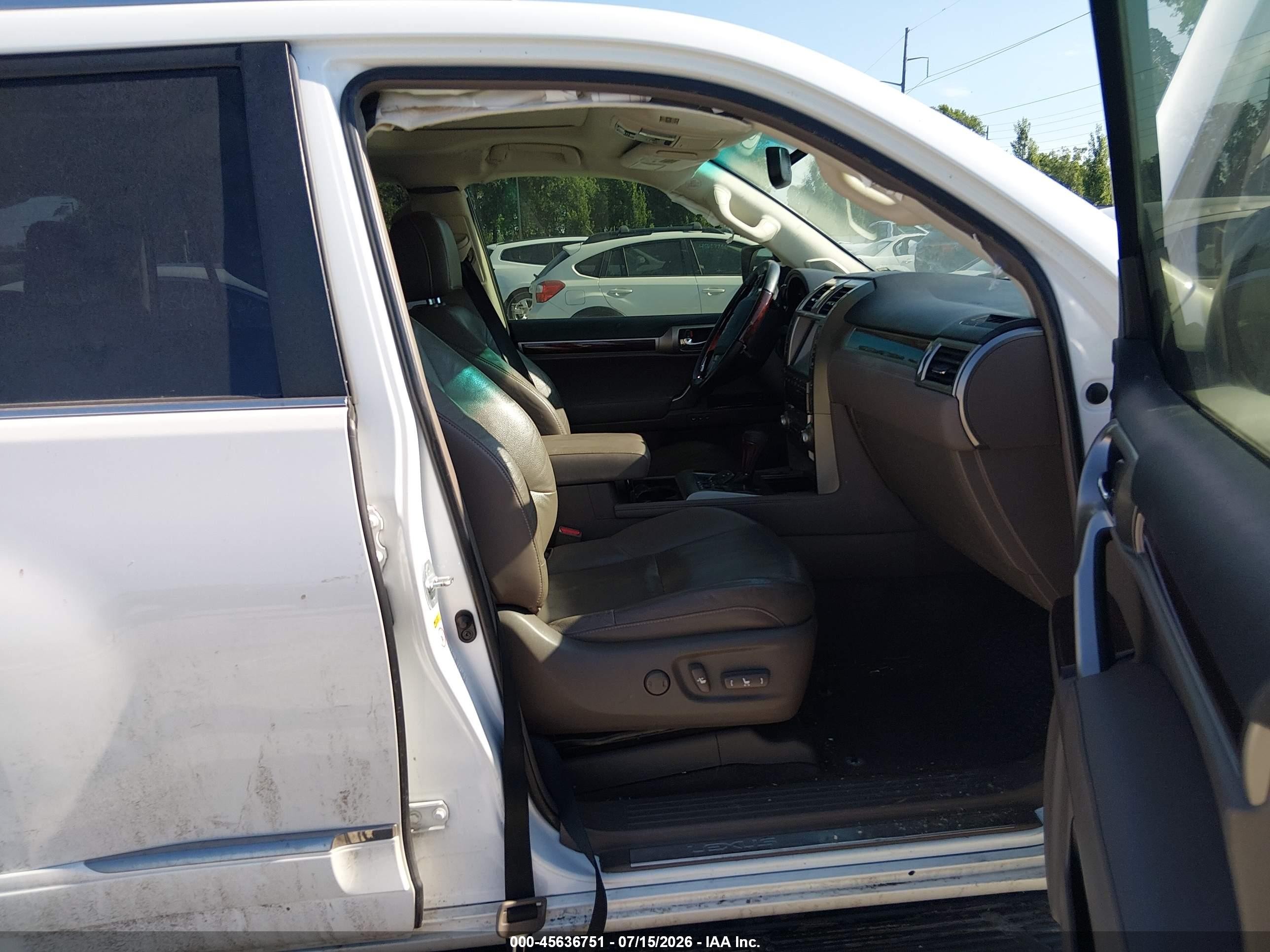 2014 Lexus Gx 460   White vin: JTJBM7FX2E5075672