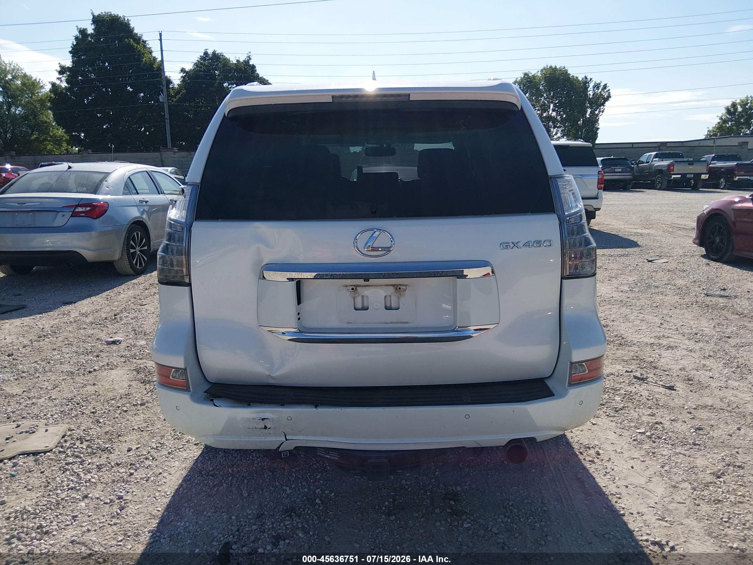 2014 Lexus Gx 460   White vin: JTJBM7FX2E5075672