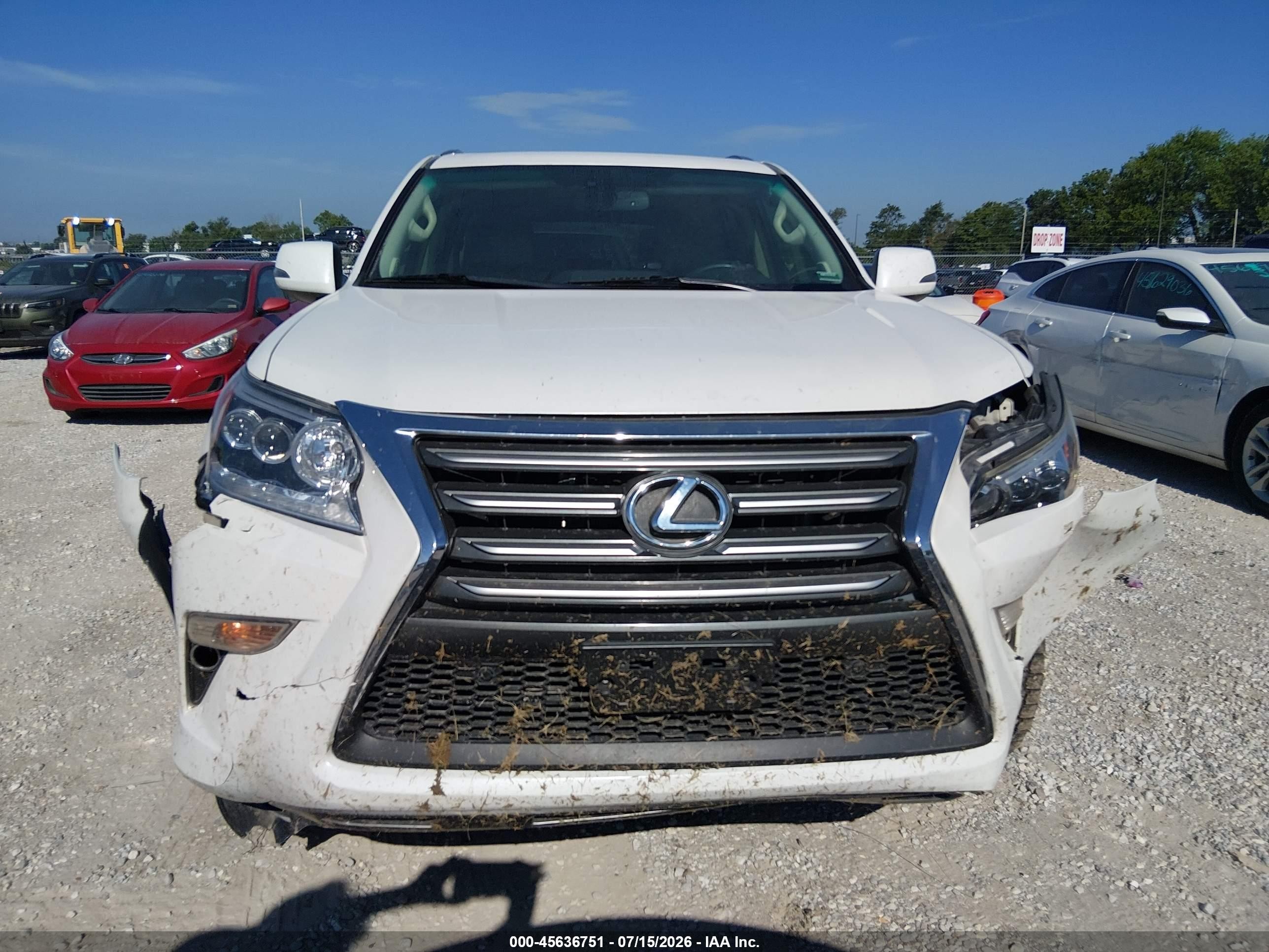 2014 Lexus Gx 460   White vin: JTJBM7FX2E5075672