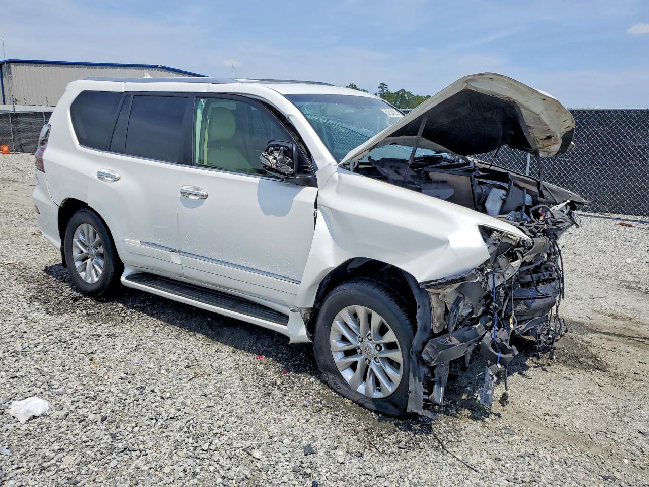 2015 Lexus Gx 460 White vin: JTJBM7FX2F5114522