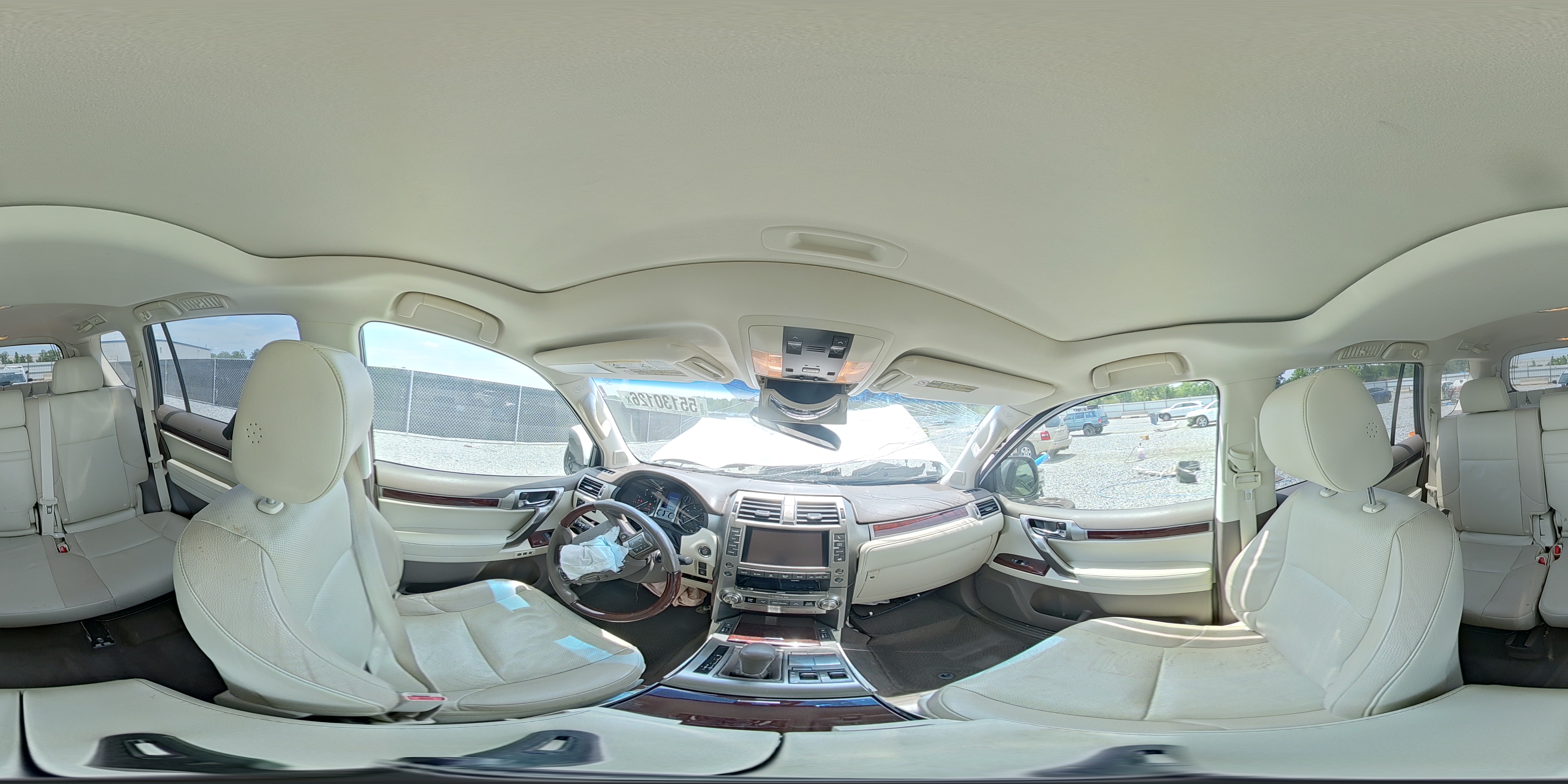 2015 Lexus Gx 460 White vin: JTJBM7FX2F5114522