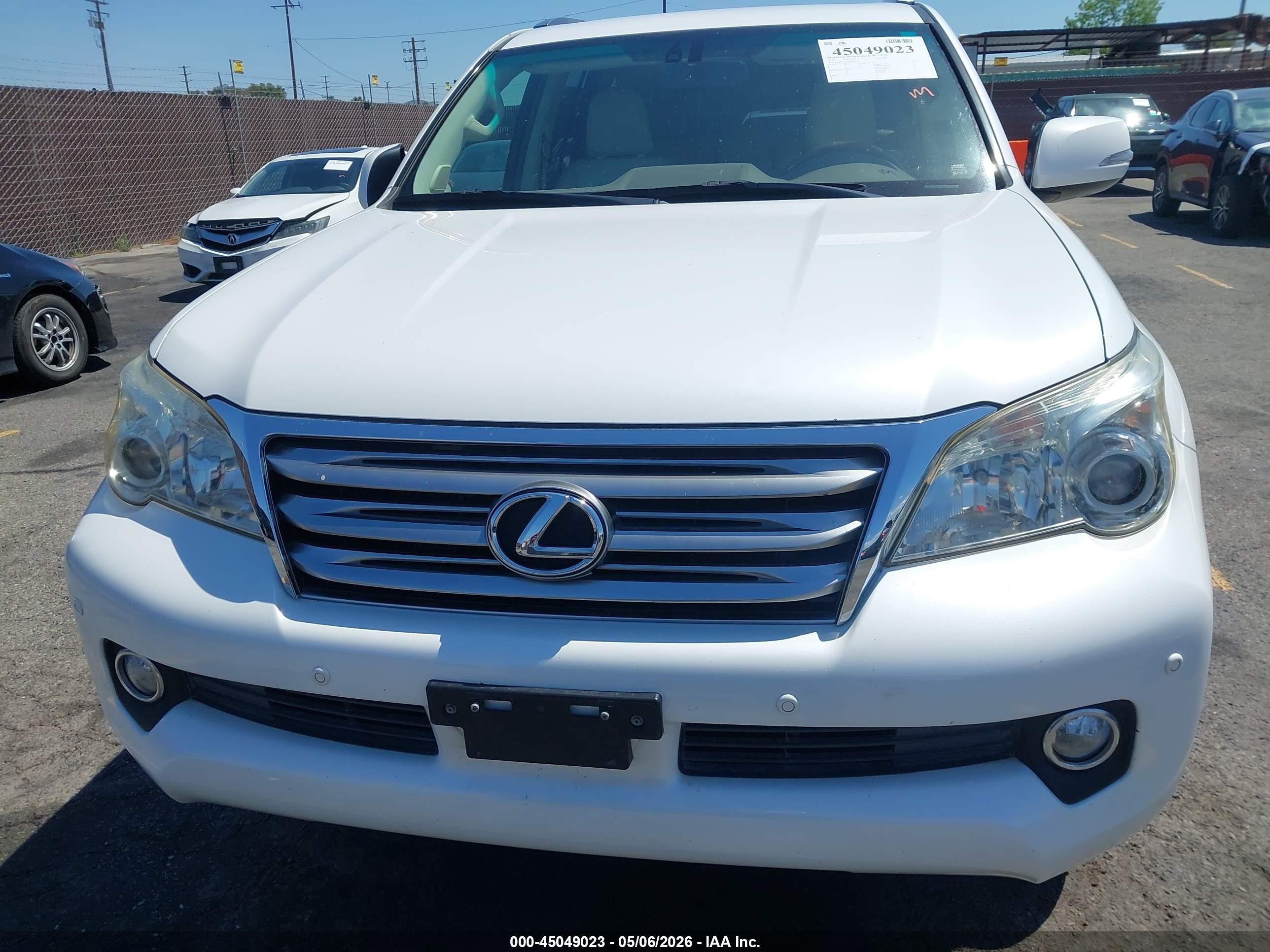 2013 Lexus Gx 460 White vin: JTJBM7FX3D5054277