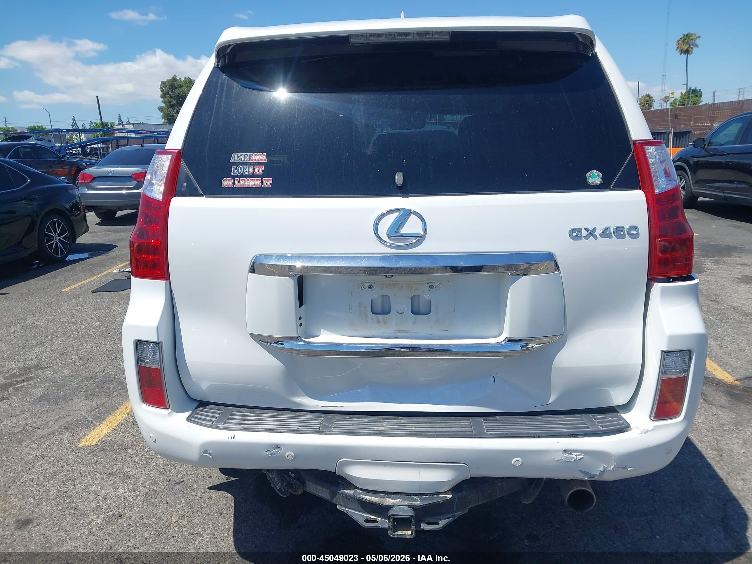 2013 Lexus Gx 460 White vin: JTJBM7FX3D5054277