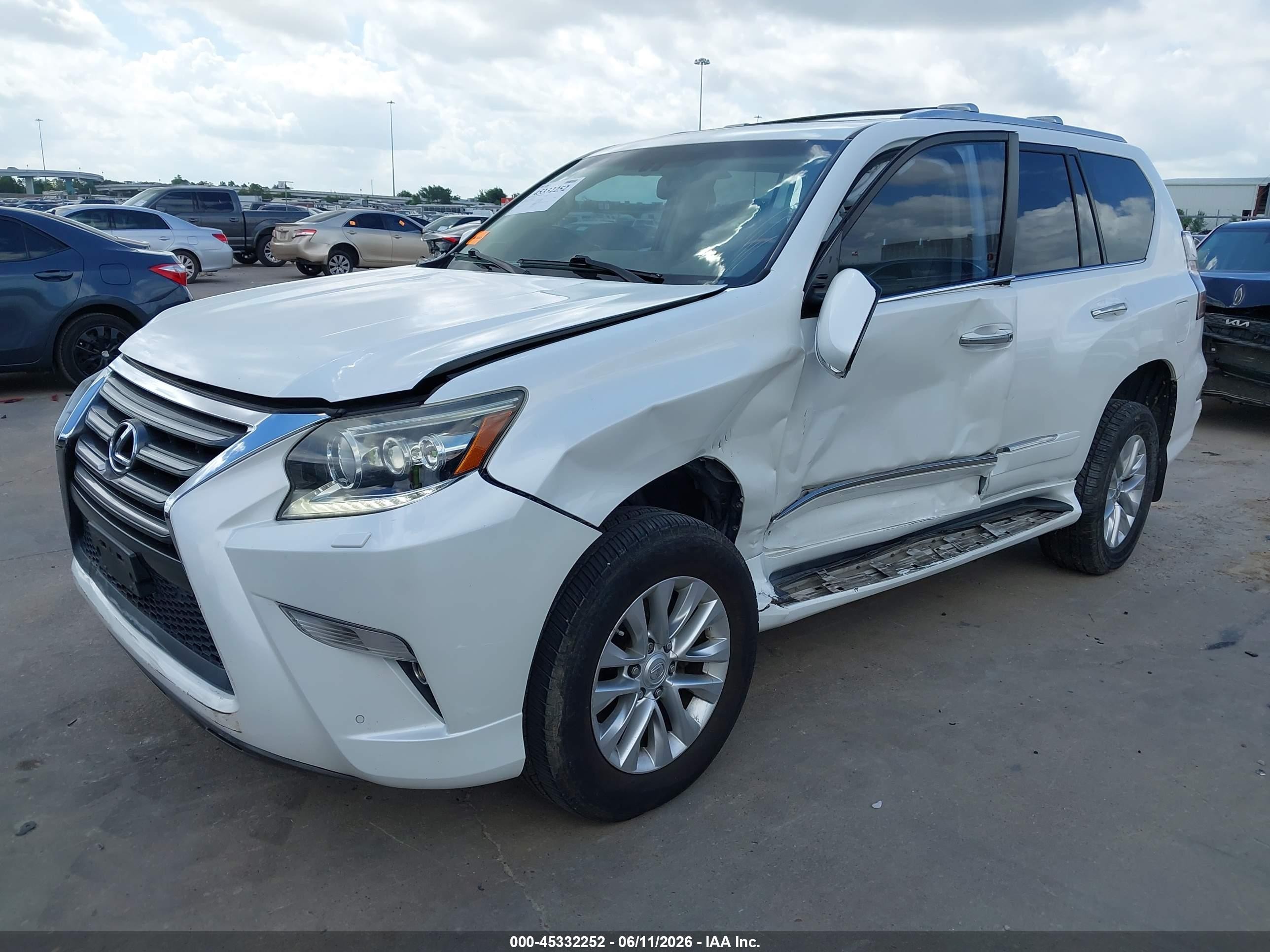 2015 Lexus Gx 460 White vin: JTJBM7FX3F5108132