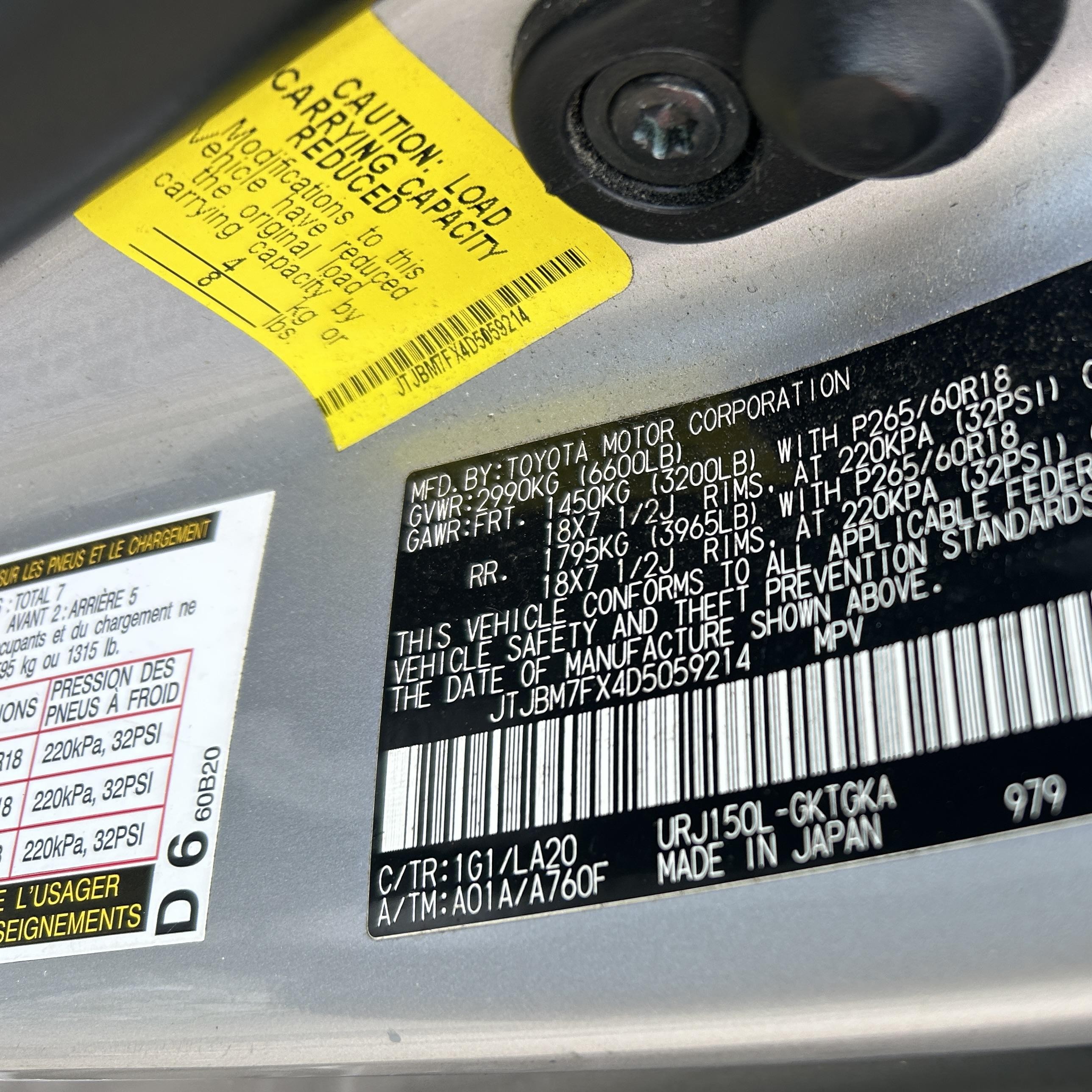2013 Lexus Gx 460   vin: JTJBM7FX4D5059214
