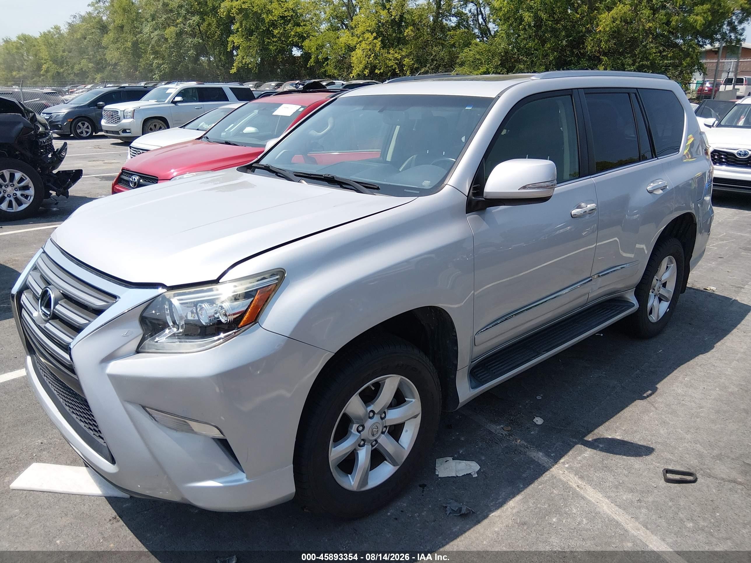 2014 Lexus Gx 460 Silver vin: JTJBM7FX4E5074992