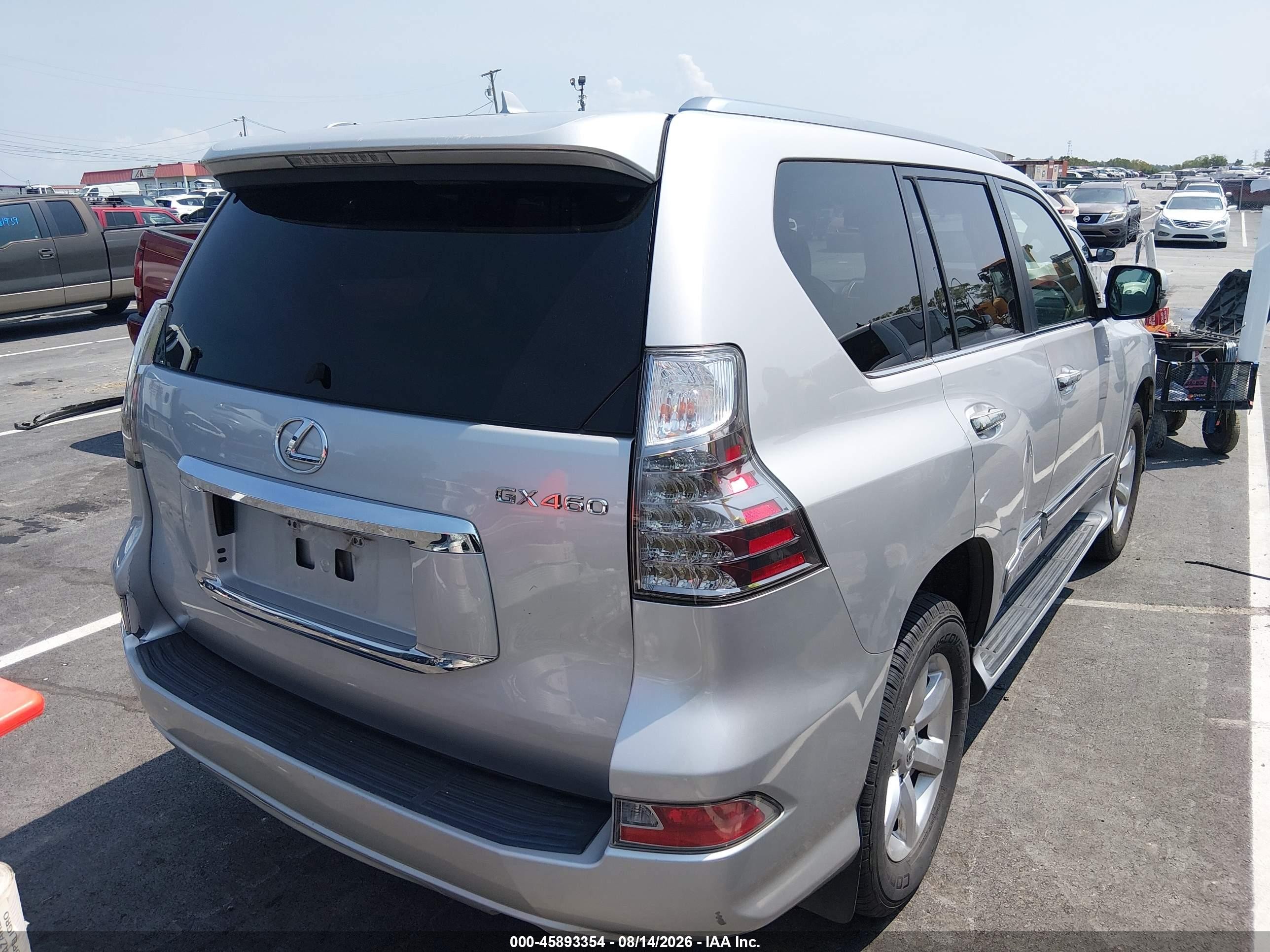 2014 Lexus Gx 460 Silver vin: JTJBM7FX4E5074992
