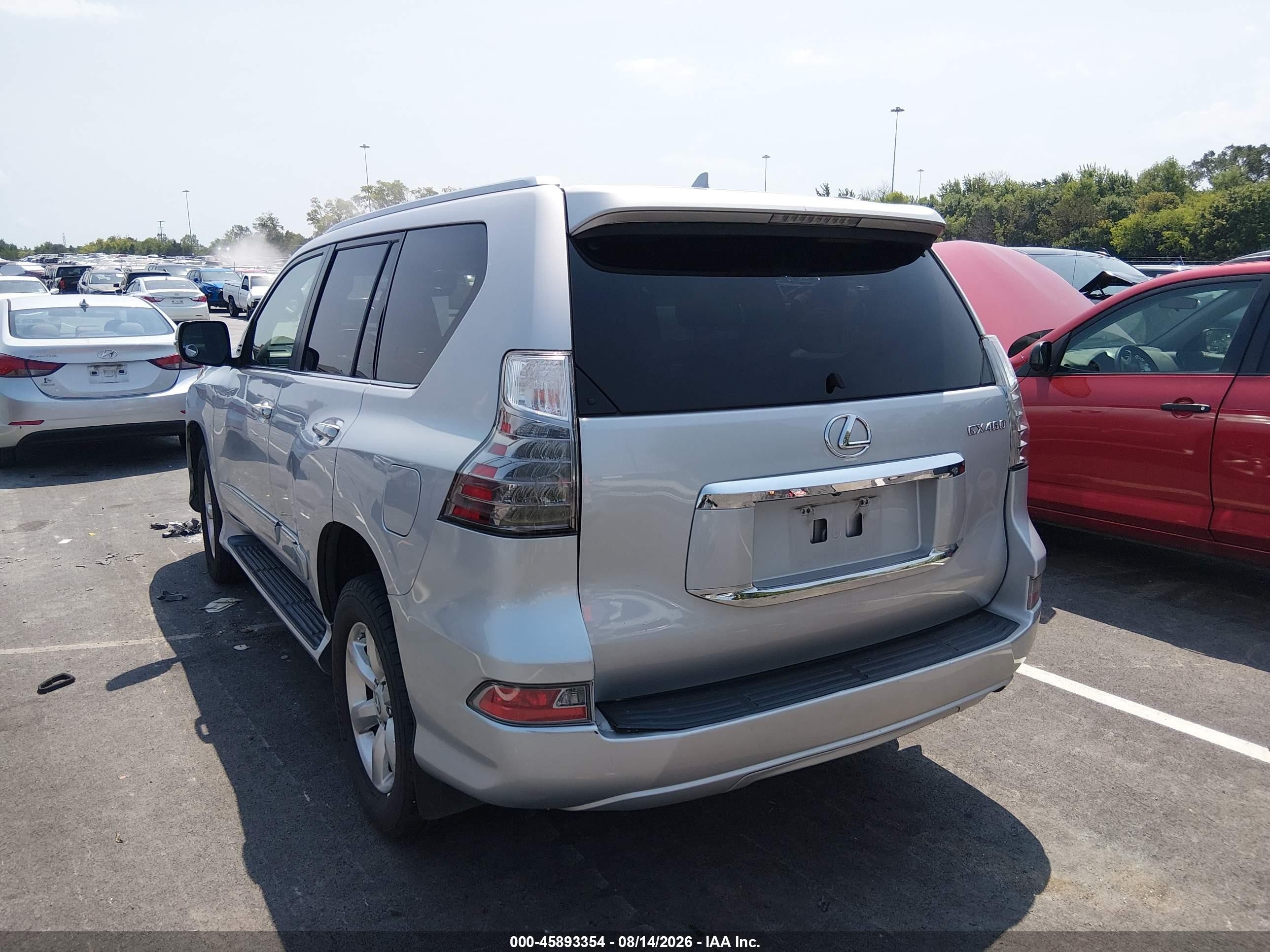 2014 Lexus Gx 460 Silver vin: JTJBM7FX4E5074992