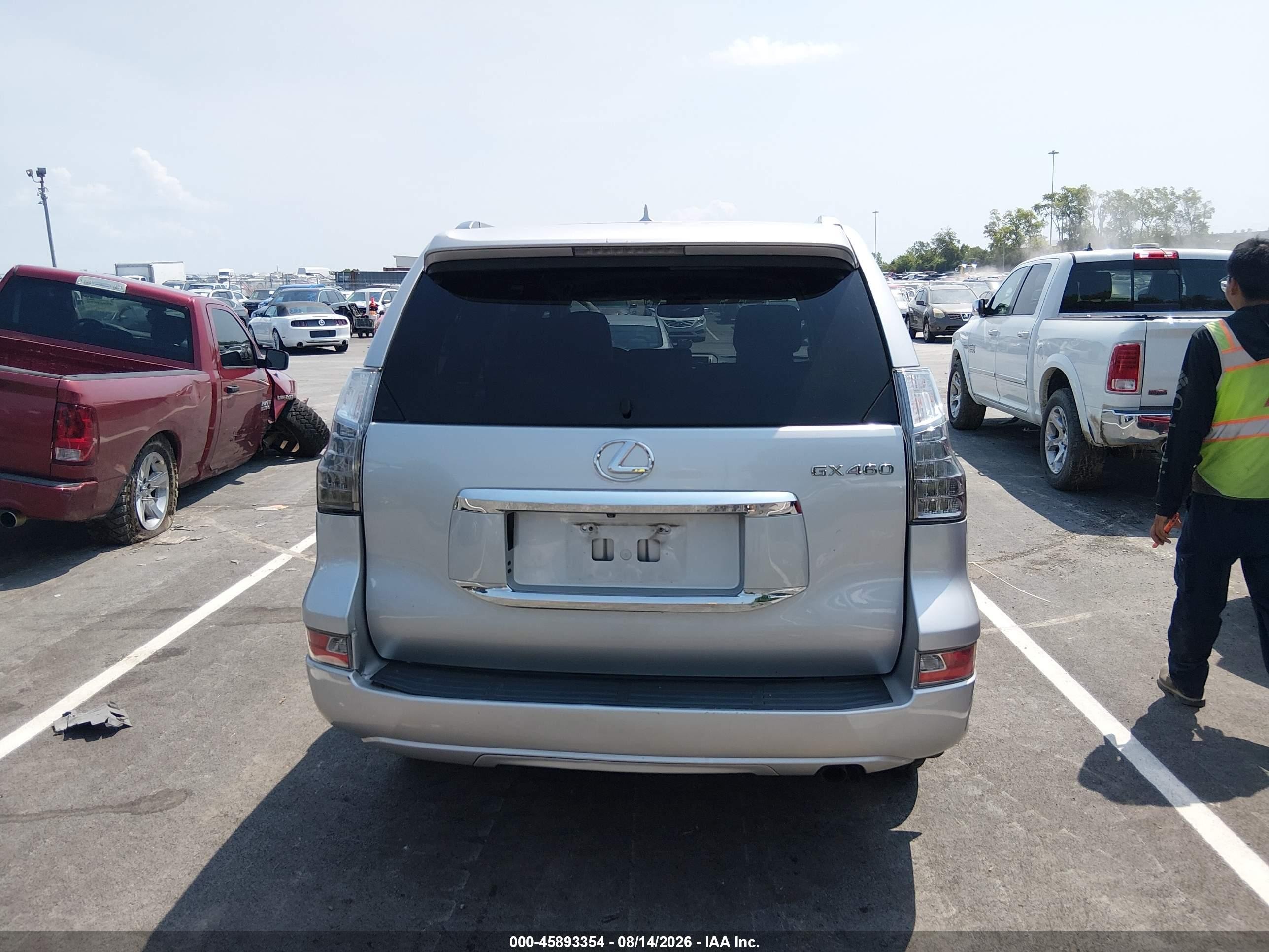 2014 Lexus Gx 460 Silver vin: JTJBM7FX4E5074992