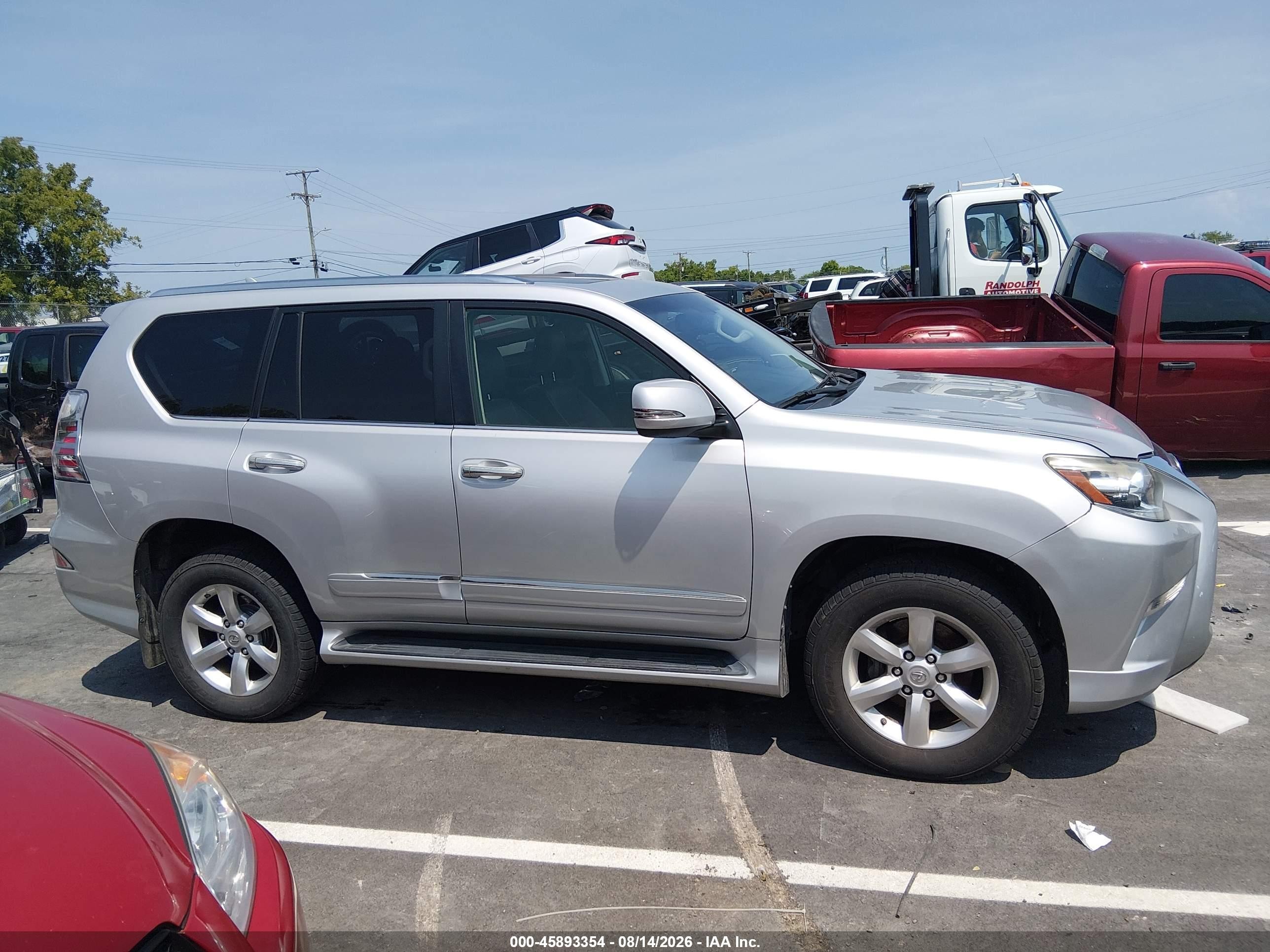 2014 Lexus Gx 460 Silver vin: JTJBM7FX4E5074992