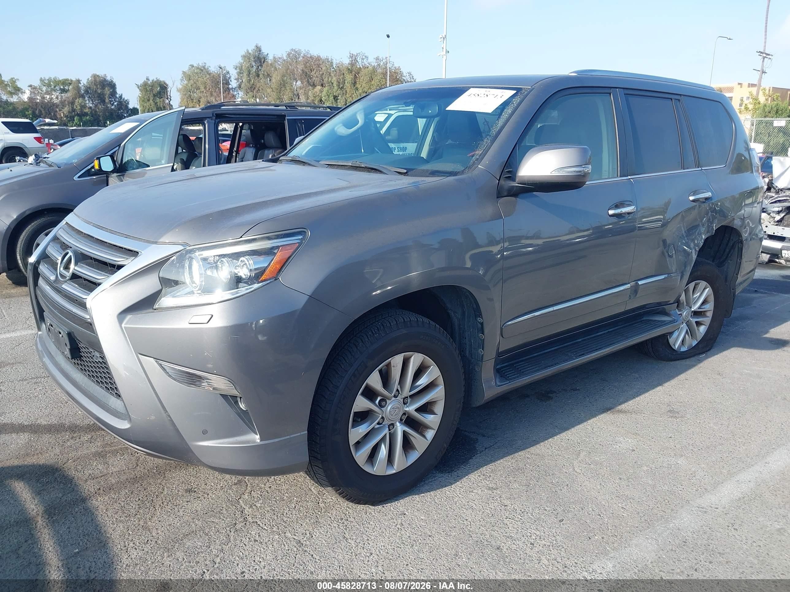 2014 Lexus Gx 460 Gray vin: JTJBM7FX4E5087743