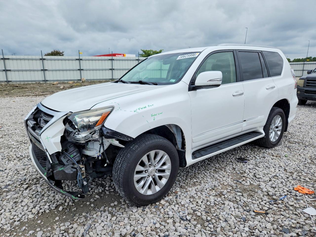 2015 Lexus Gx 460 White vin: JTJBM7FX4F5120421