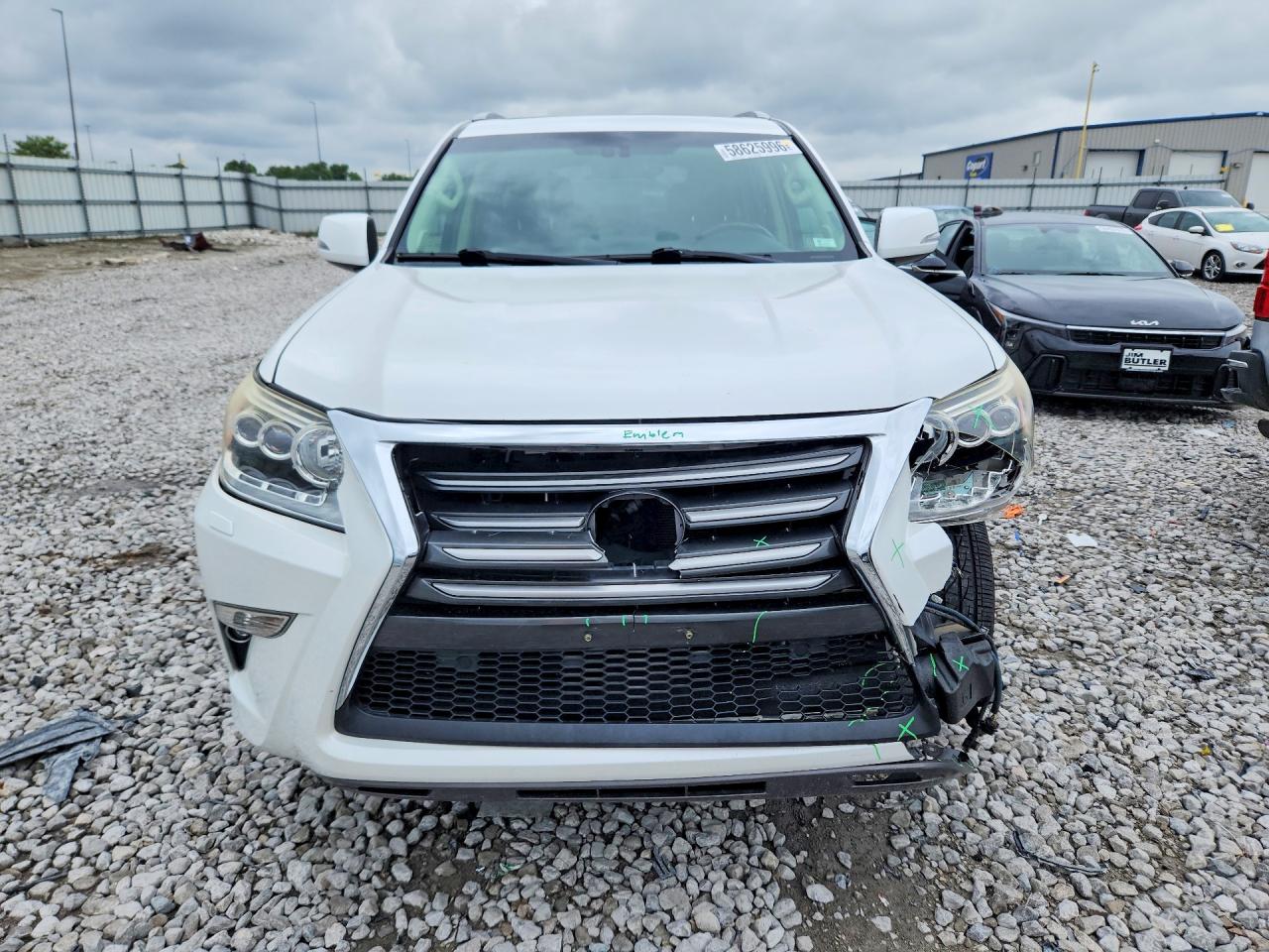 2015 Lexus Gx 460 White vin: JTJBM7FX4F5120421